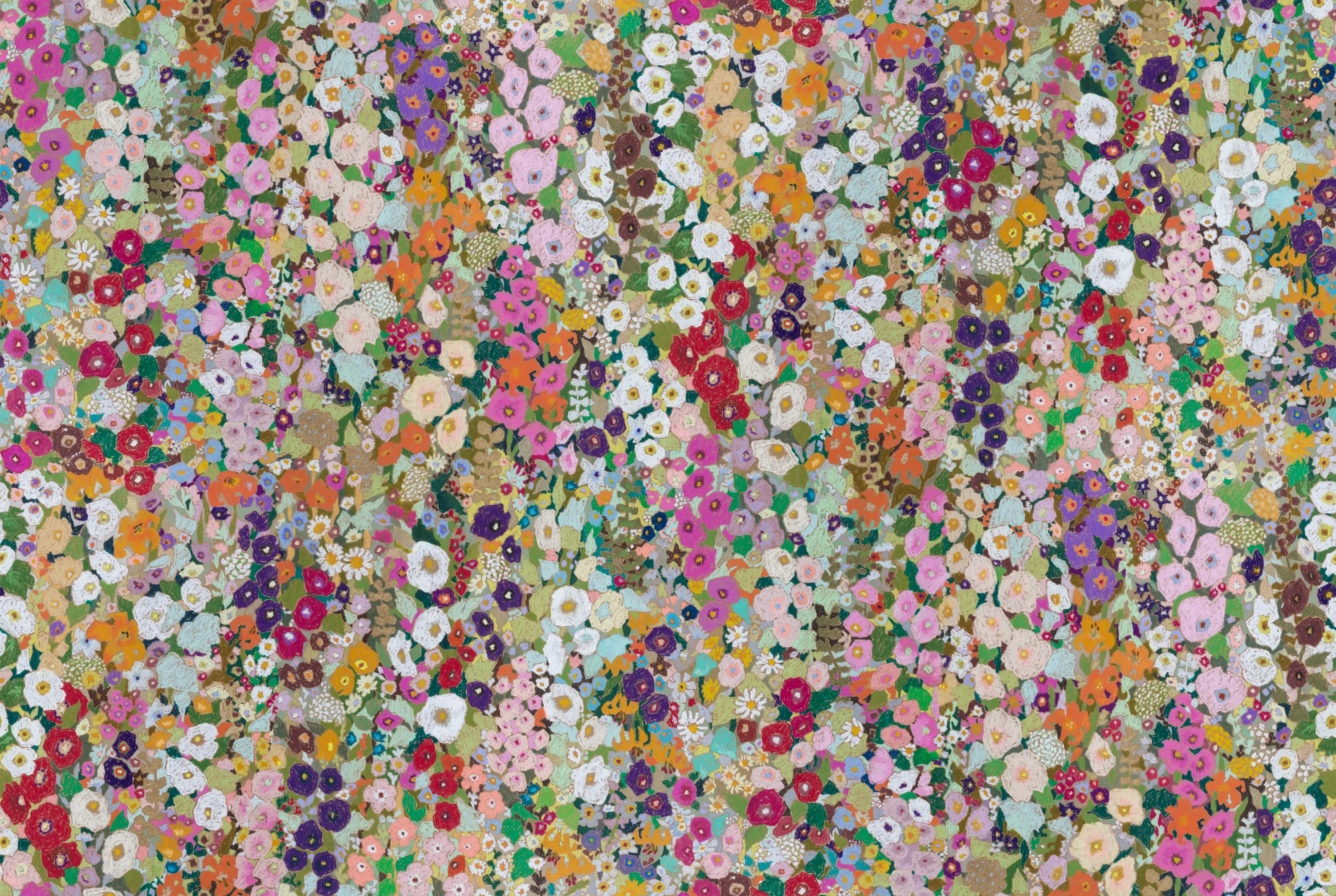 House of Hackney - HOLLYHOCKS Wallpaper - Spring