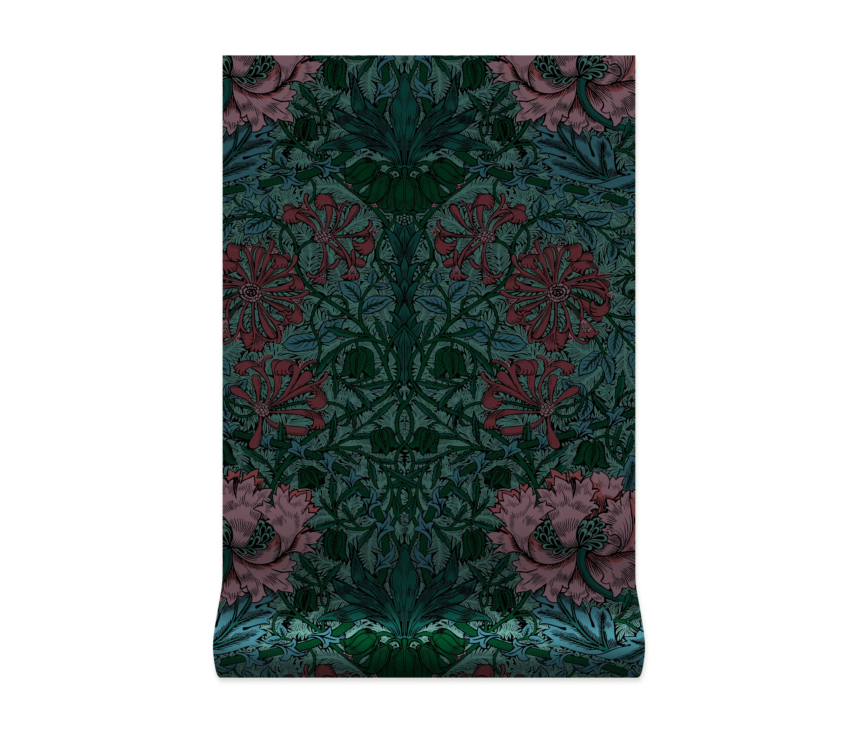 House of Hackney - HONEYSUCKLE Wallpaper - Petrol