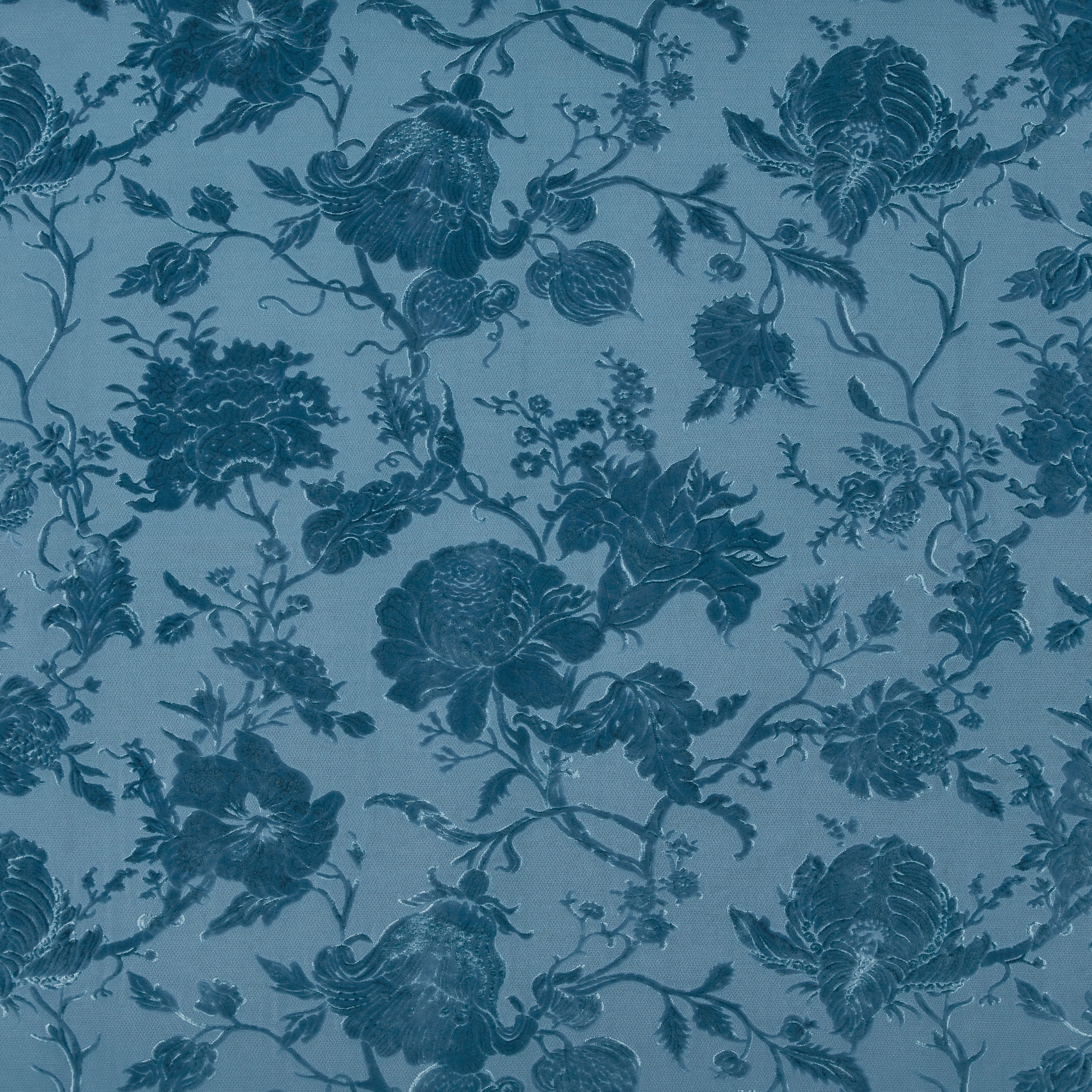 ARTEMIS Cut-Velvet - Cerulean