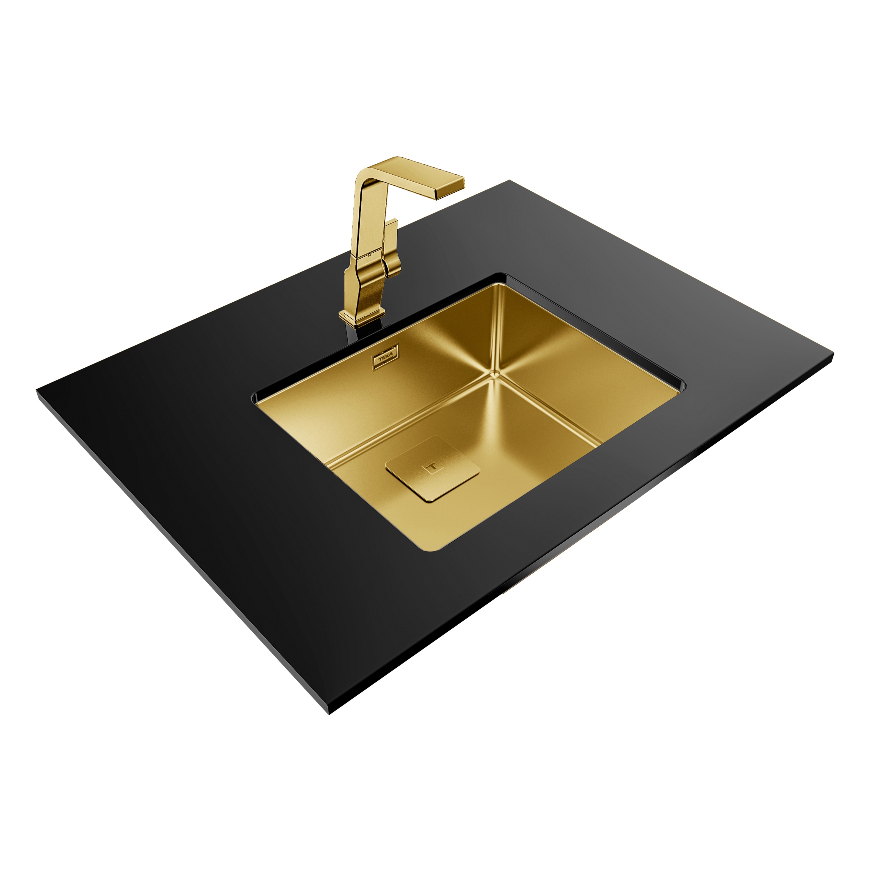 Mostra il prodotto Fregaderos | FLEXLINEA RS15 50.40 SQ BRASS del produttore Teka
