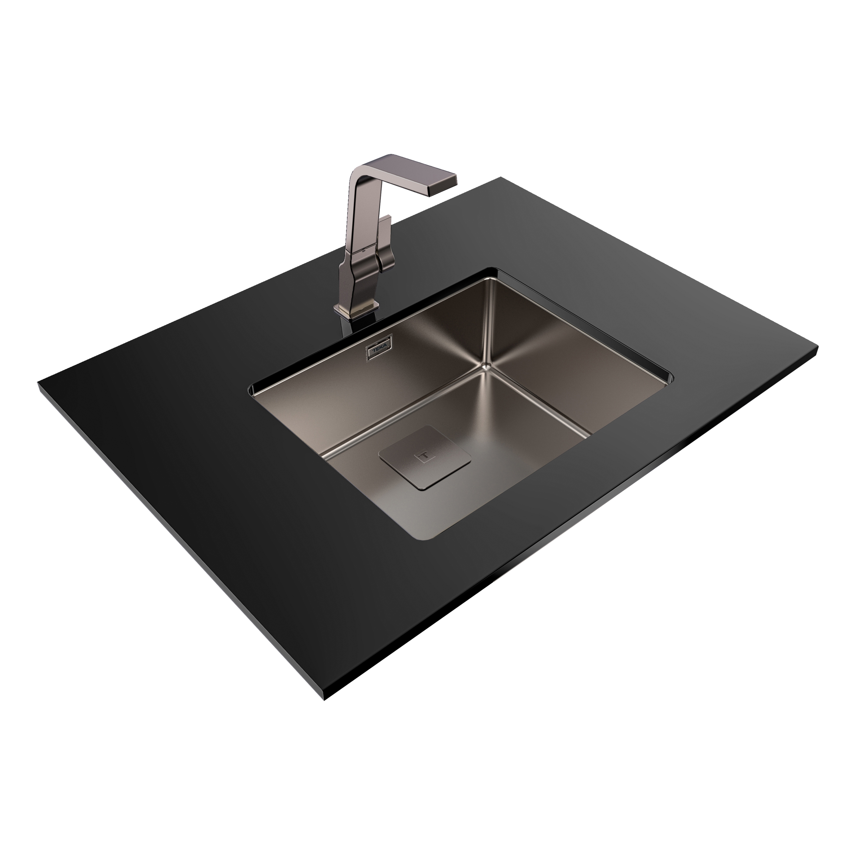 Mostra il prodotto Fregaderos | FLEXLINEA RS15 50.40 SQ TITANIUM del produttore Teka