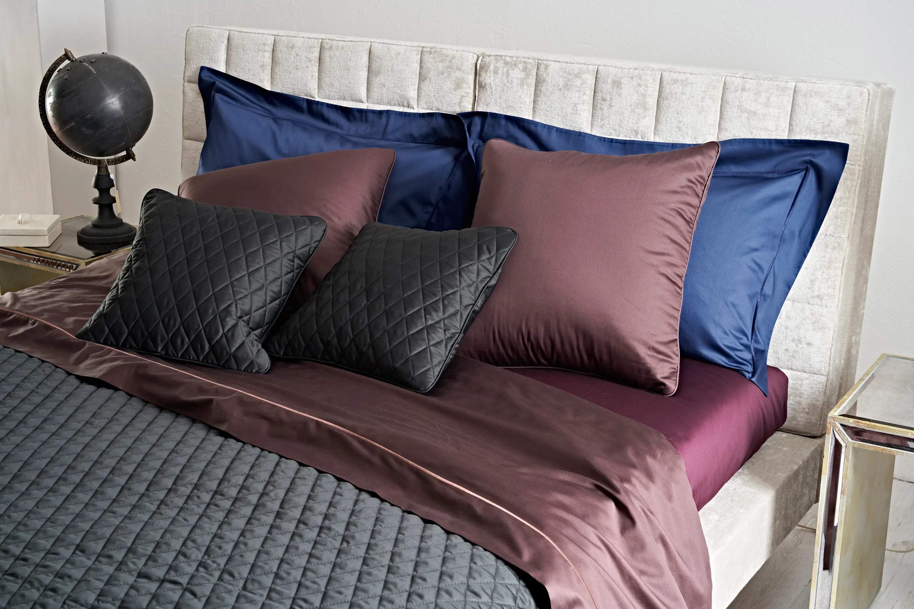 Mastro Raphael - Bread & butter Sheet set with stitched border