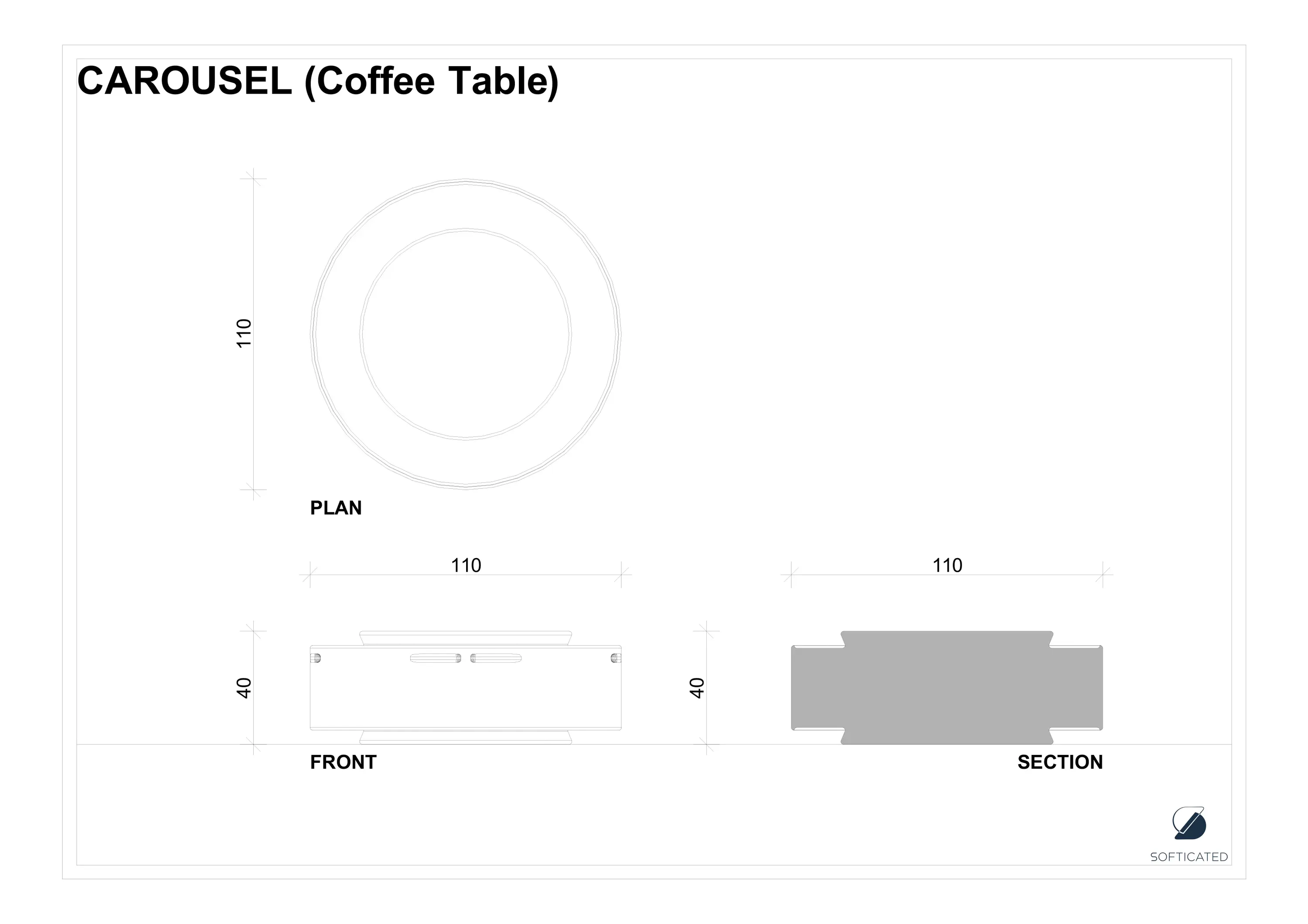 Softicated - Carousel | Coffee Table
