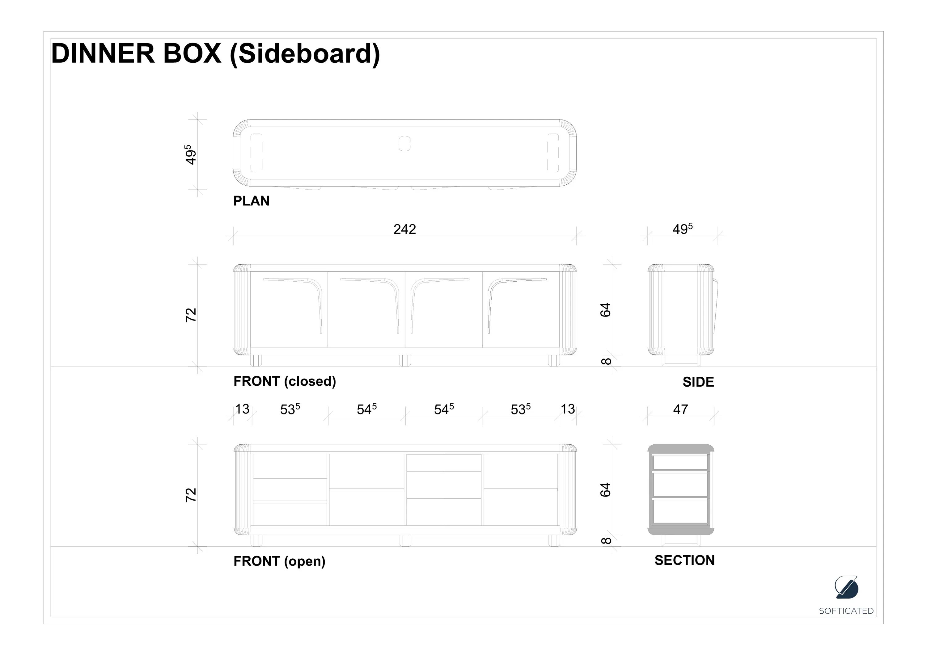 Softicated - Dinner Box | Büfett