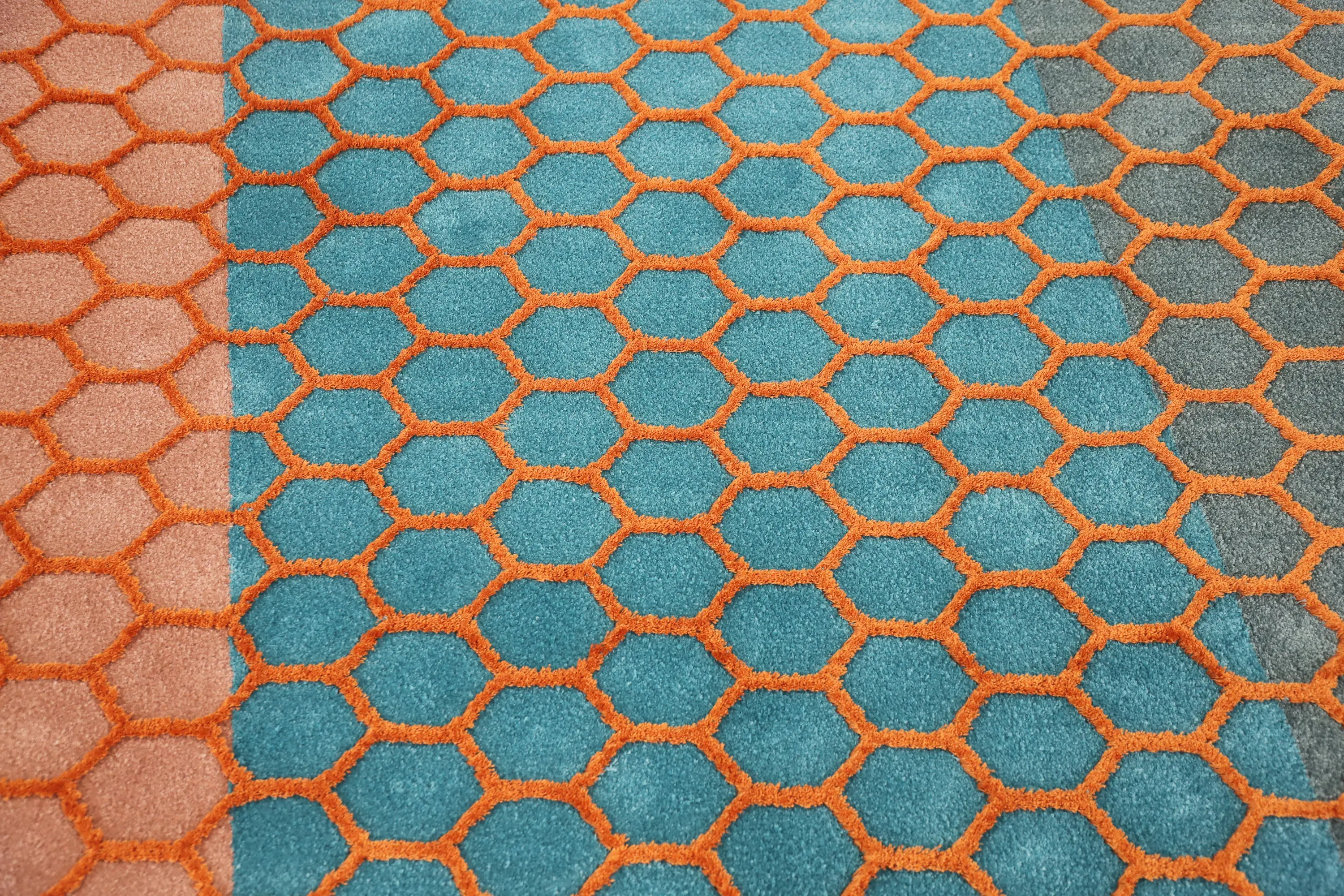 Softicated - Weightlessness | Rectangular Rug (Orange)