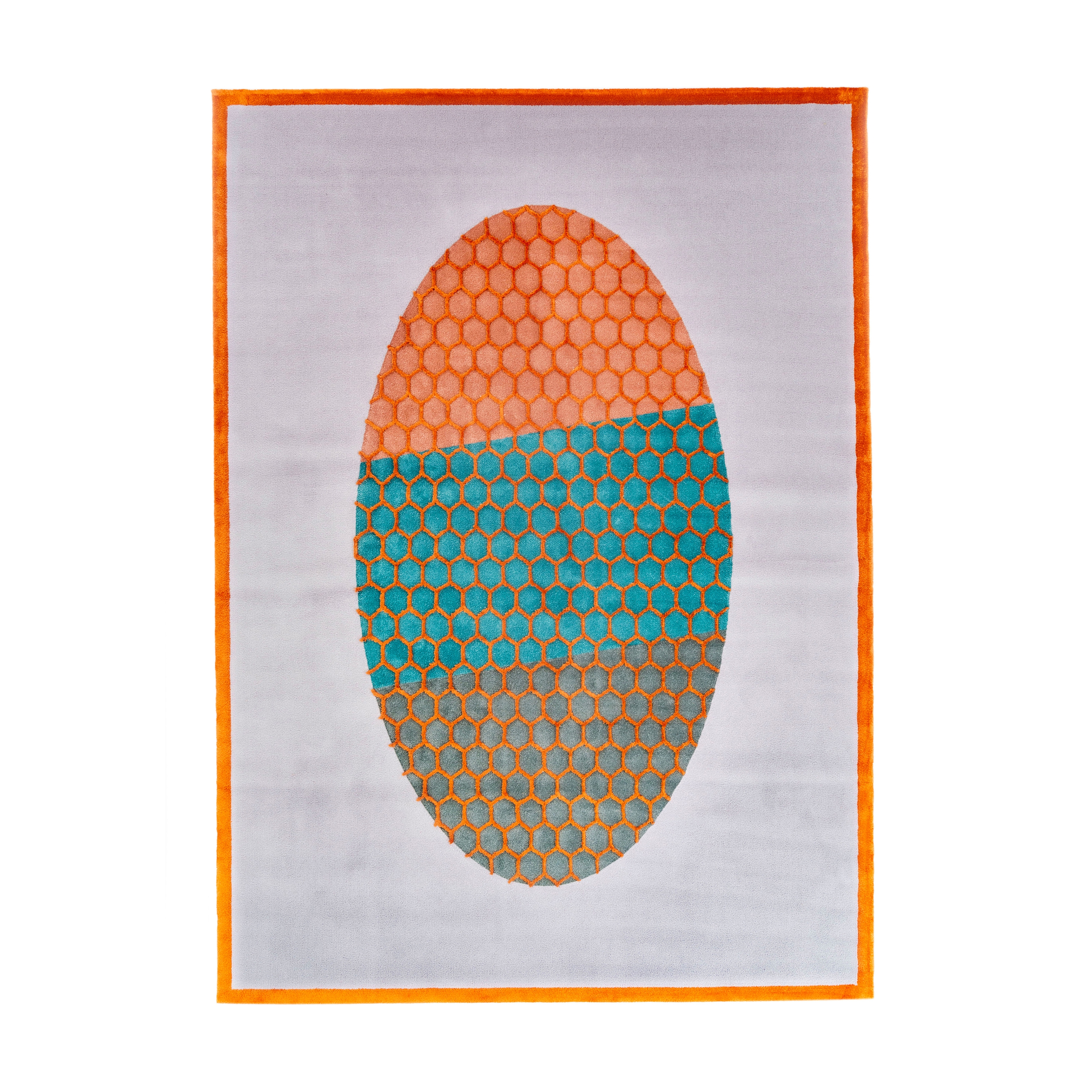 Weightlessness | Rectangular Rug (Orange)