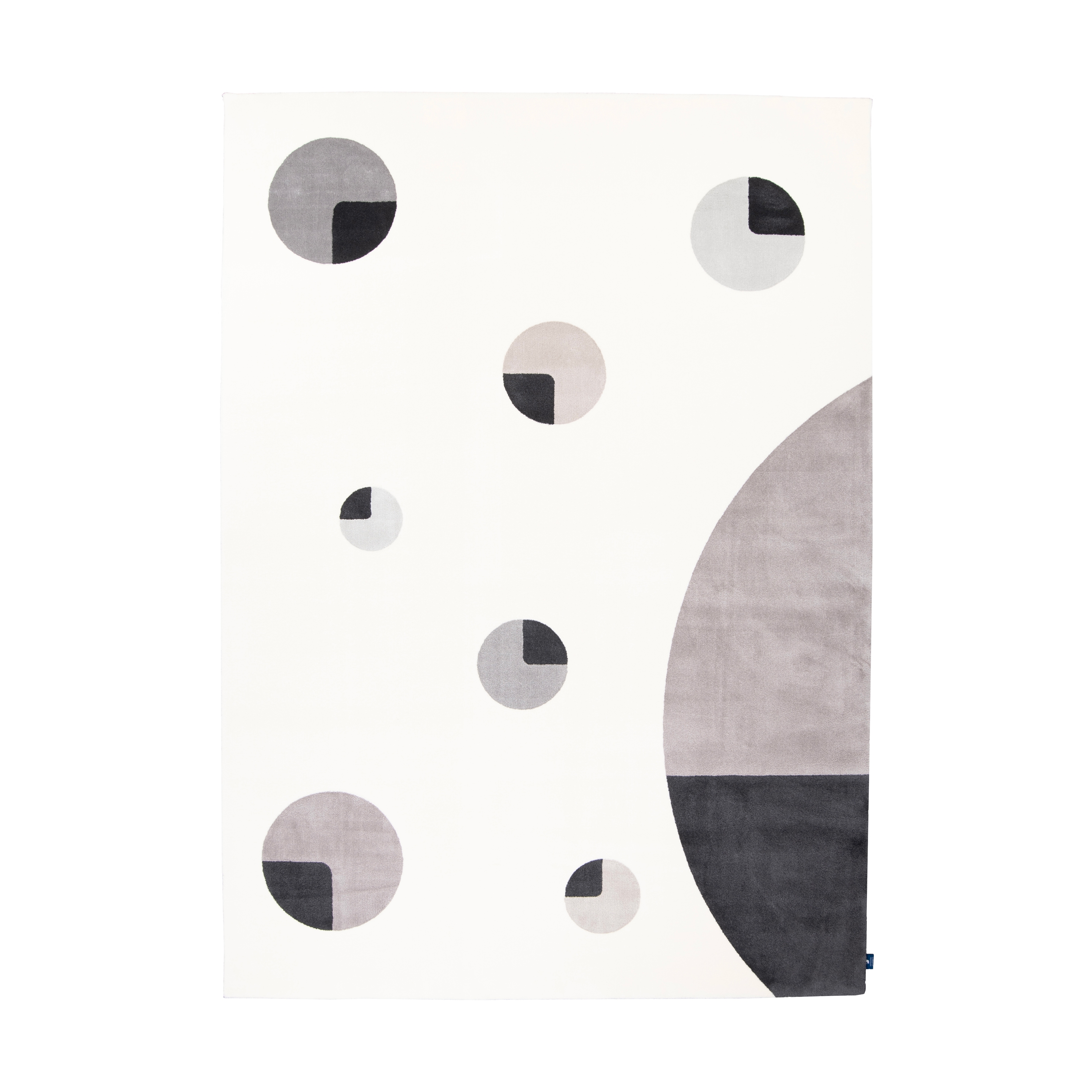 Planets | Rectangular Rug (Greys & White)