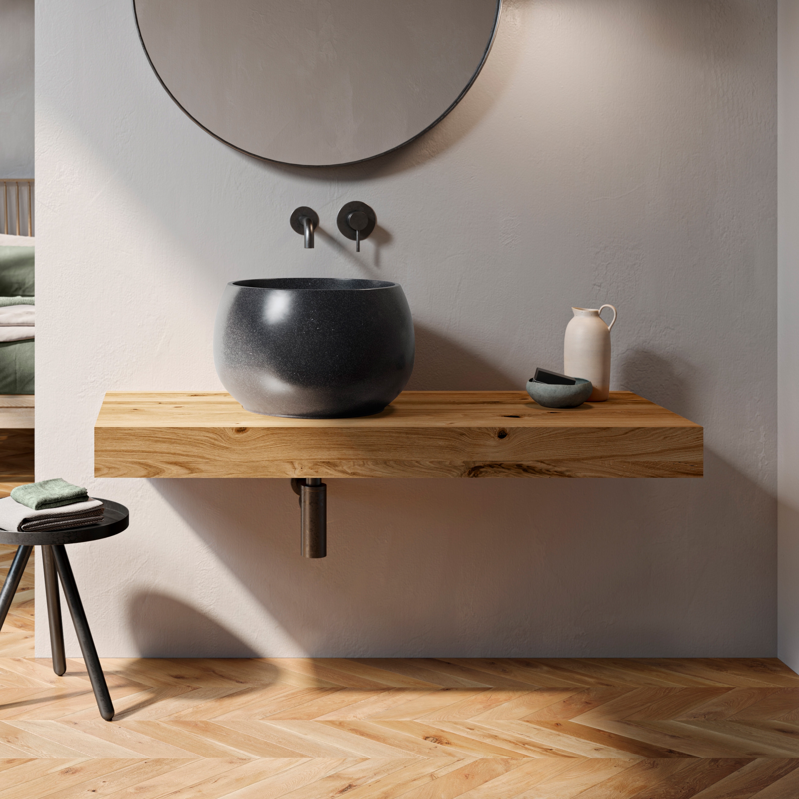 Display product Flow | Washbasin top from manufacturer Lapidispa
