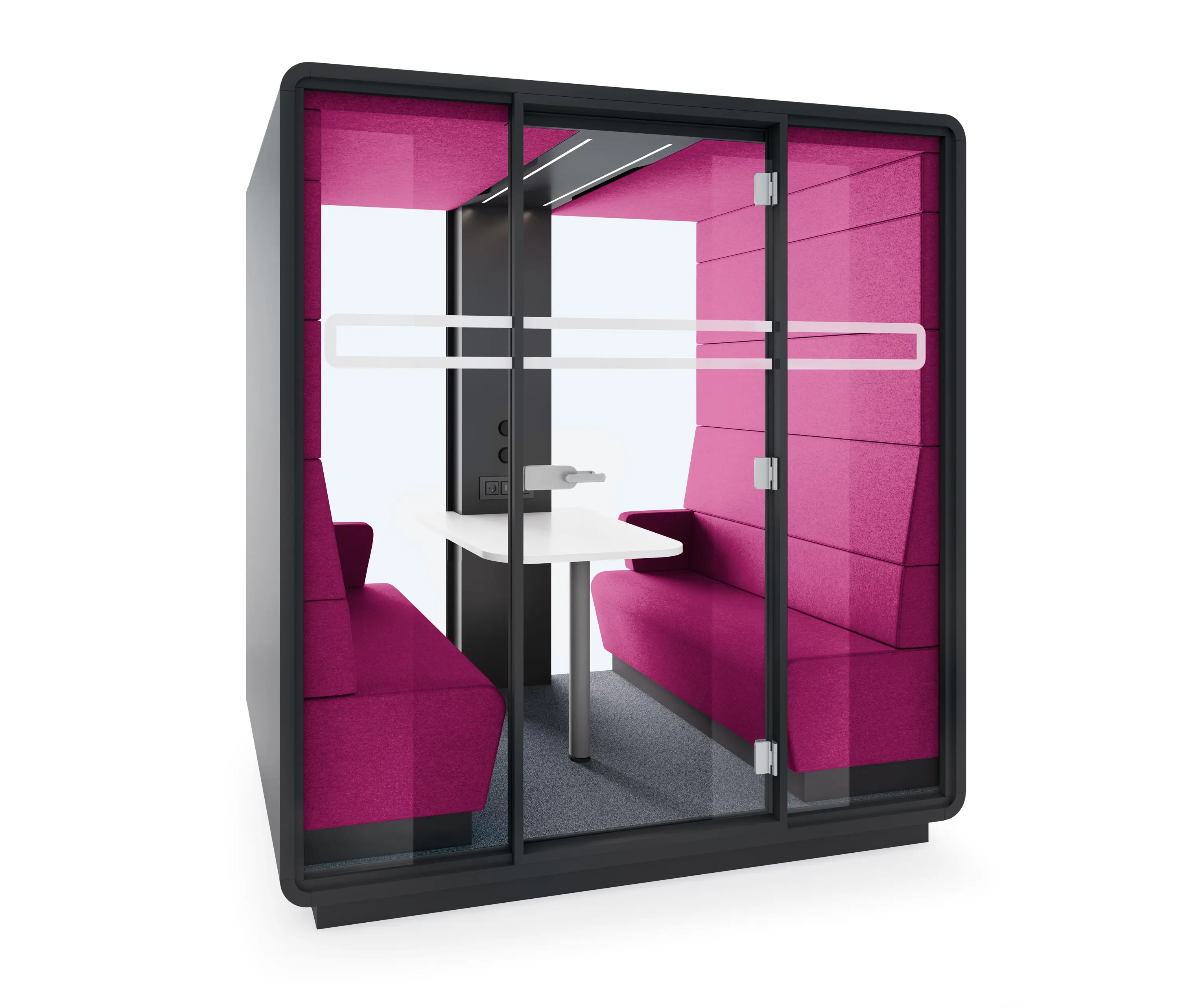 Hushoffice - HushMeet | Meeting Pod | Fuchsia