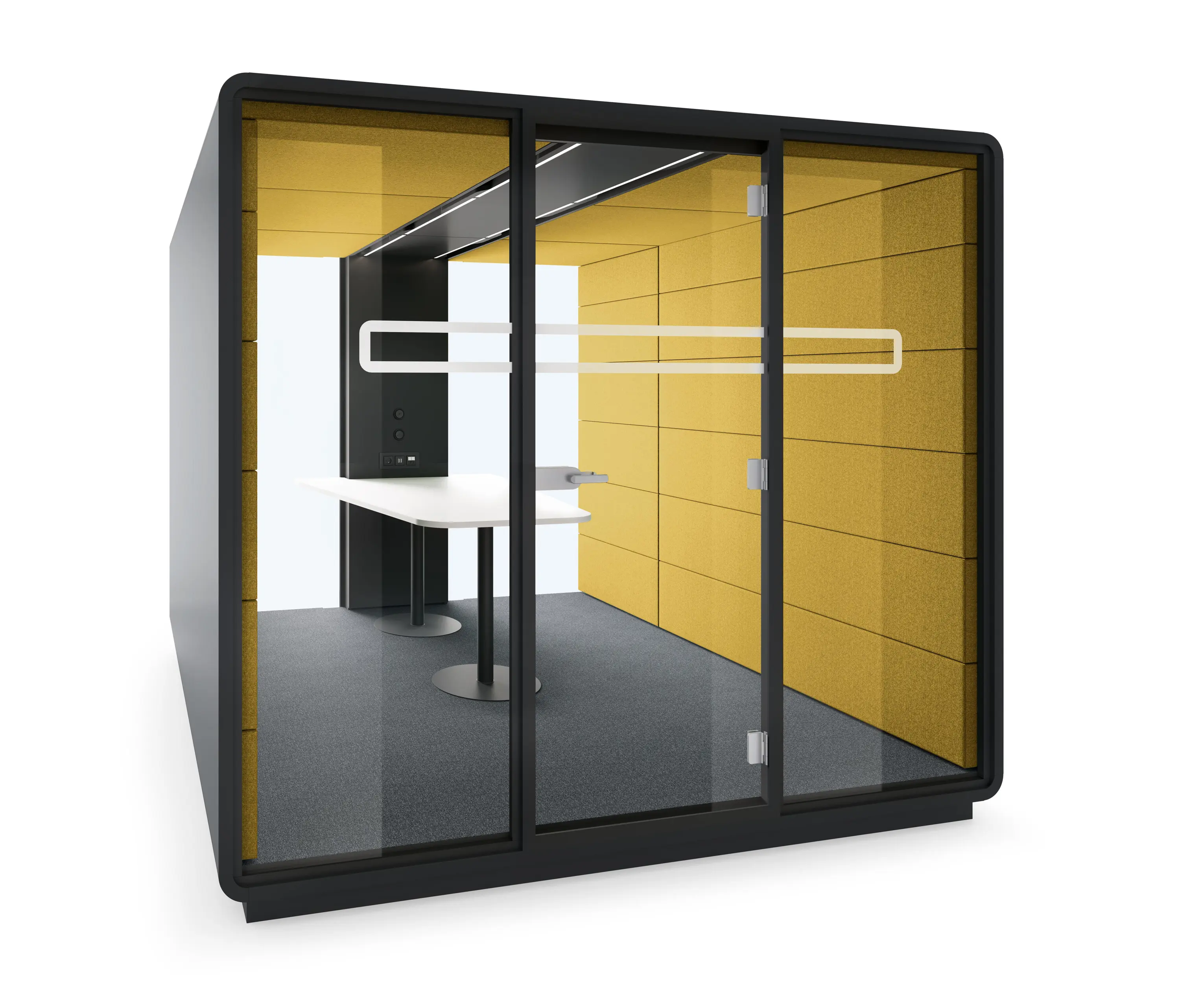 Hushoffice - HushMeet.L | Large Meeting Pod | Mustard
