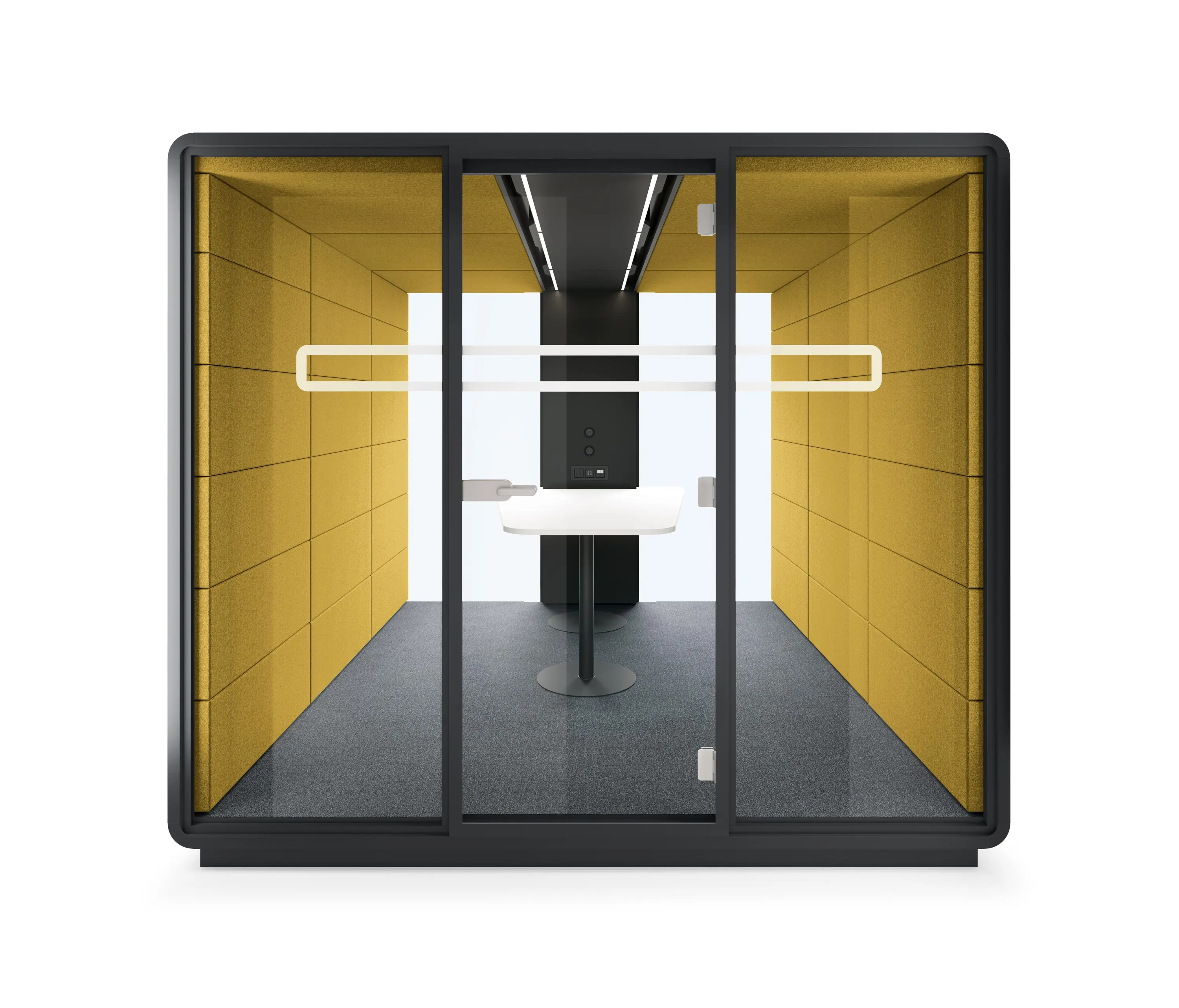 Hushoffice - HushMeet.L | Large Meeting Pod | Mustard