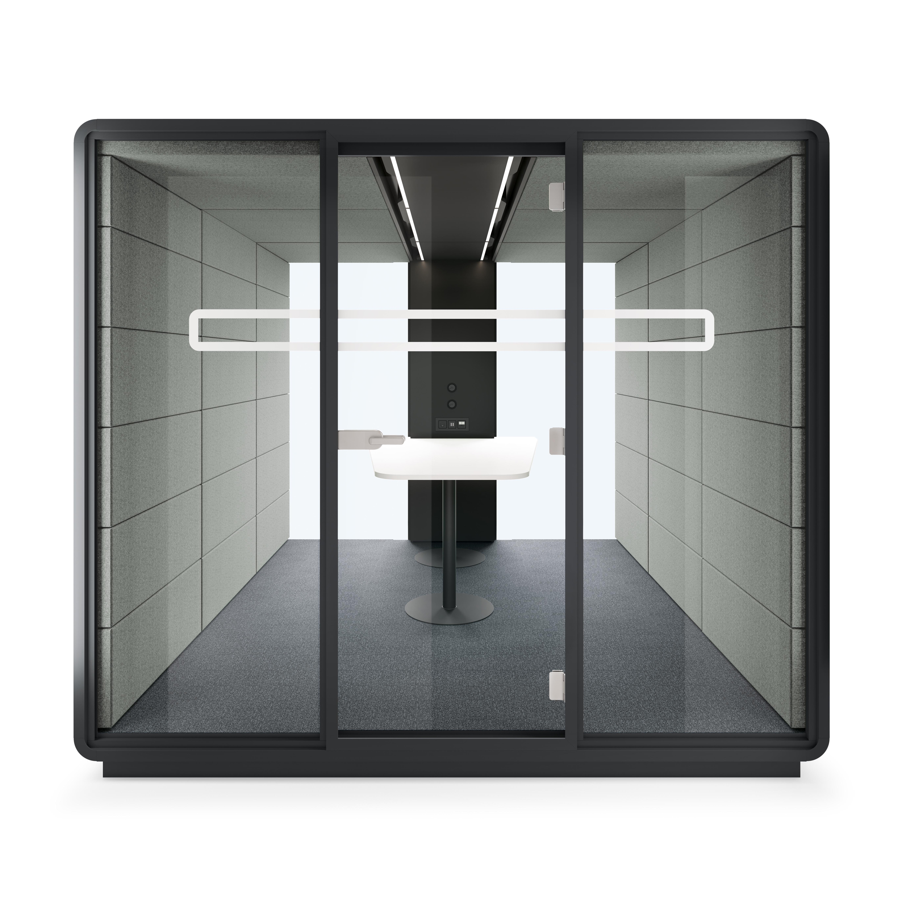 HushMeet.L | Large Meeting Pod | Silver
