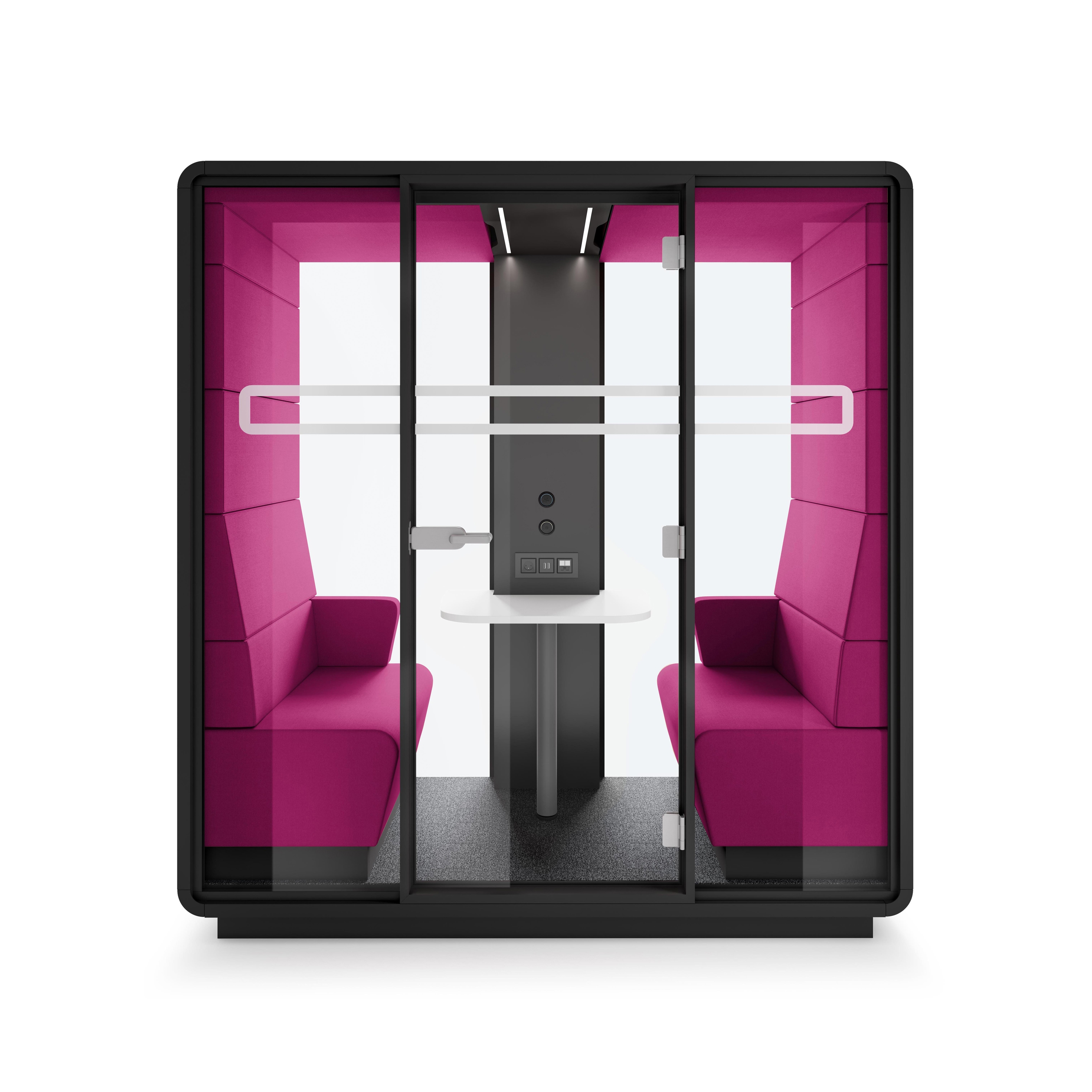 HushMeet.S | Small Meeting Pod | Fuchsia