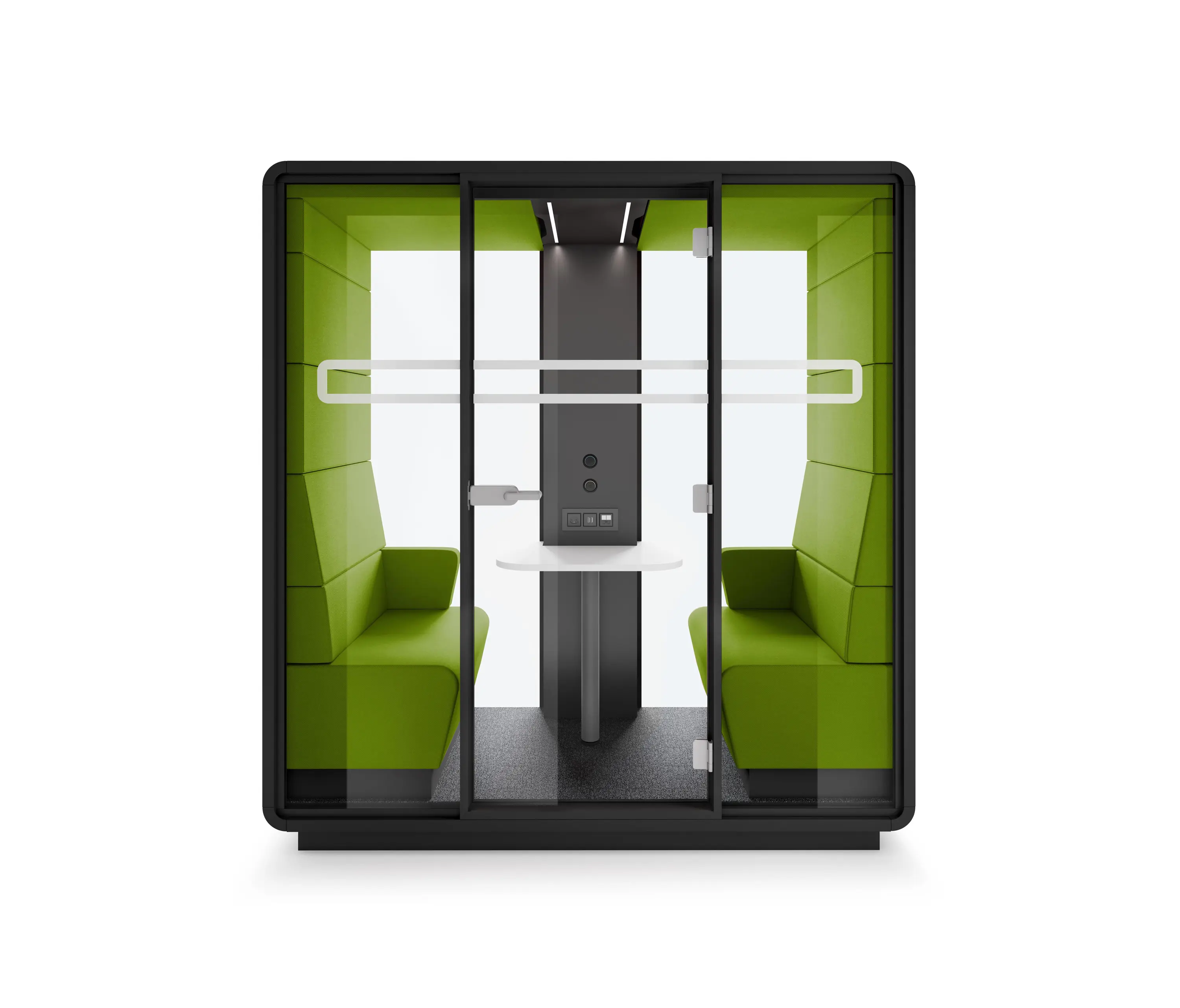 Hushoffice - HushMeet.S | Cabine acoustique de réunion | Woodbine