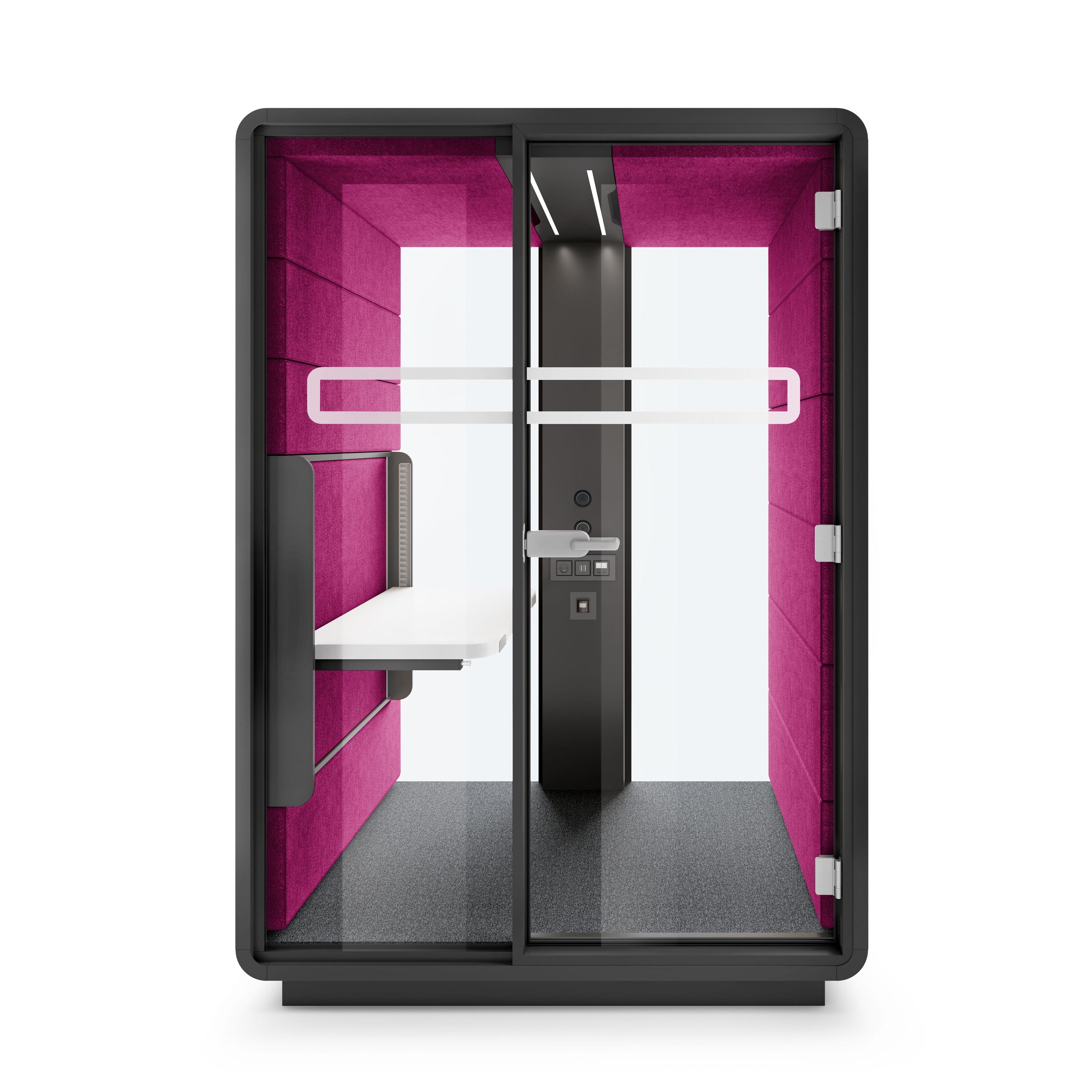 HushWork | Sit&Stand Workpod | Fuchsia