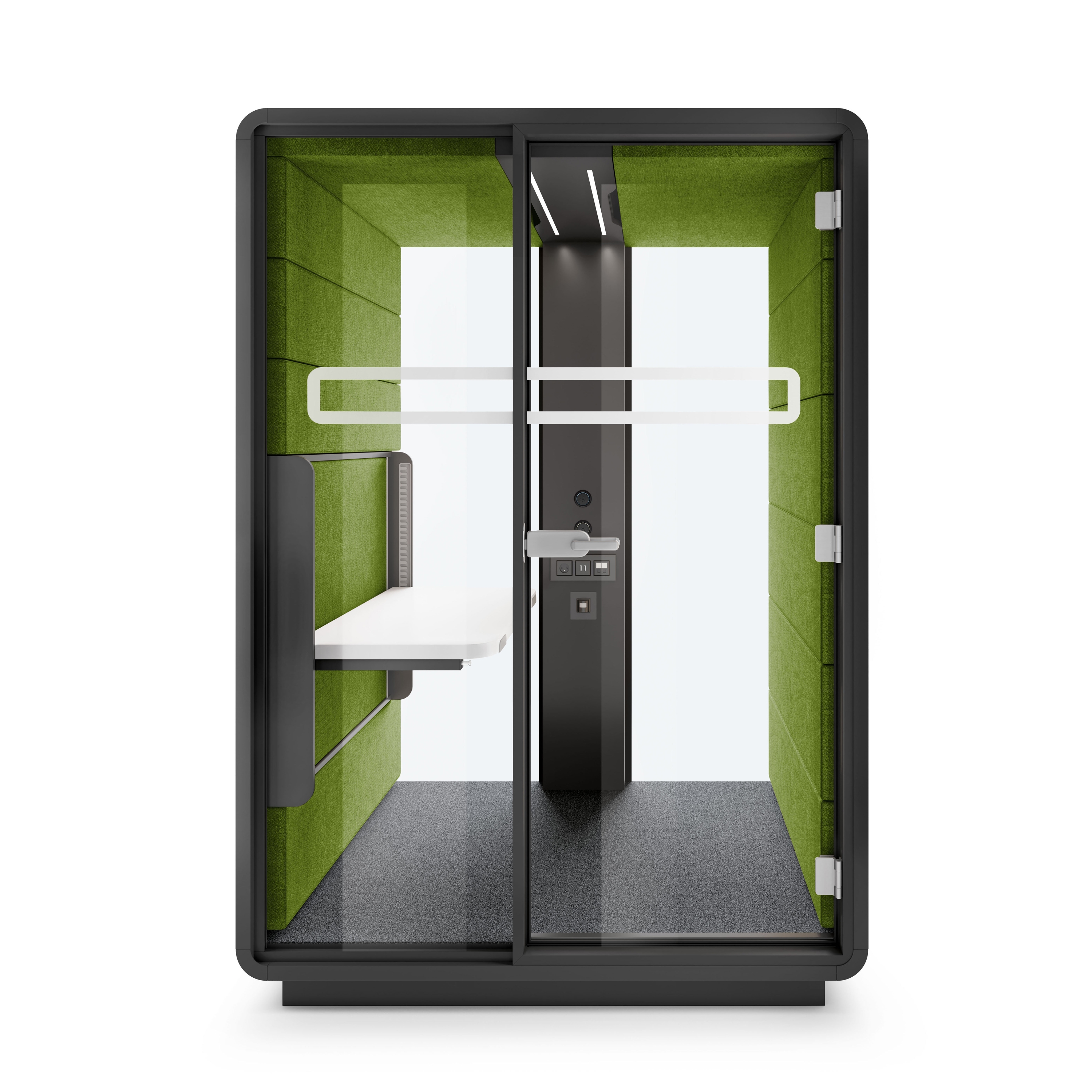 HushWork | Sit&Stand Workpod | Woodbine