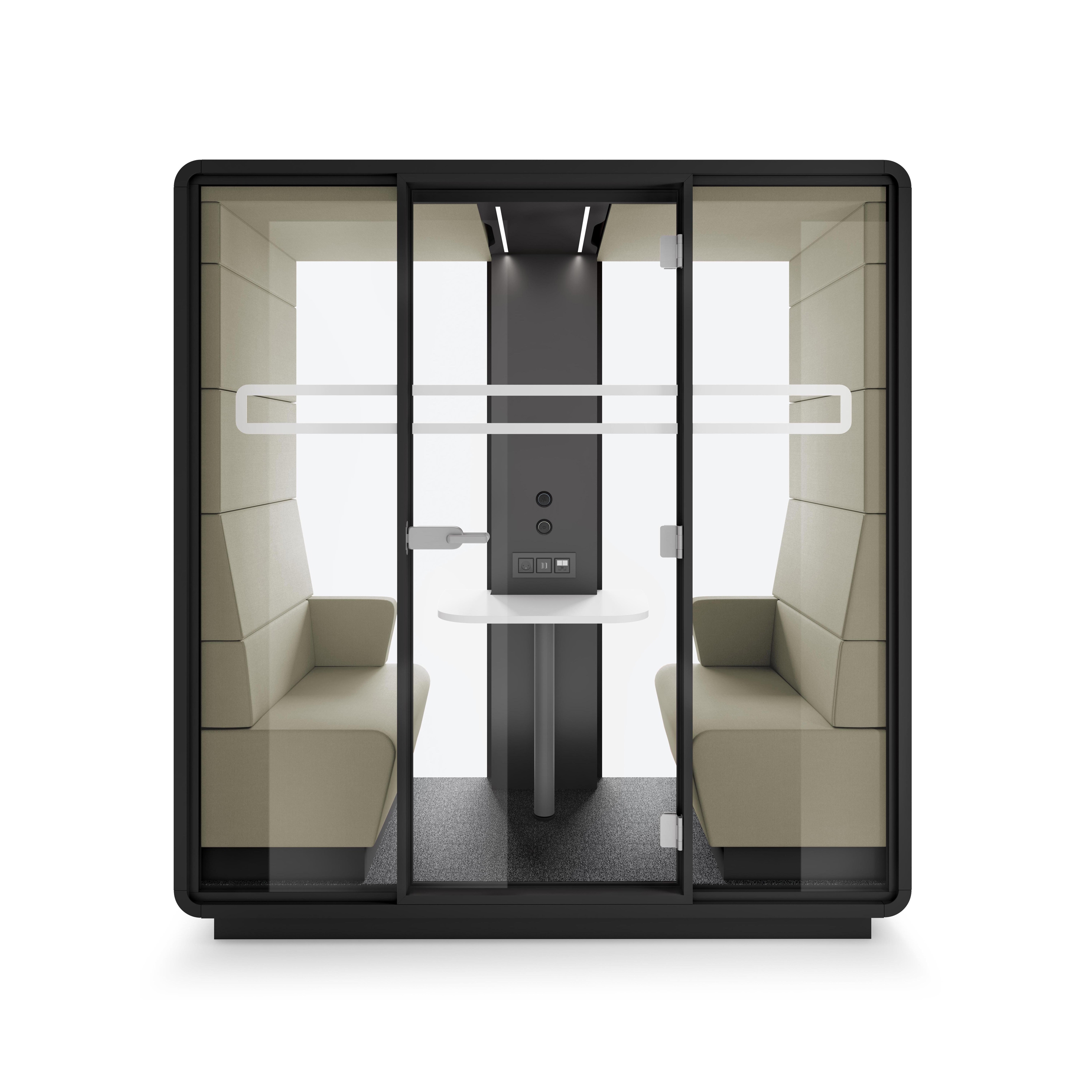 Display product HushMeet.S | Small Meeting Pod | Biscuit from manufacturer Hushoffice