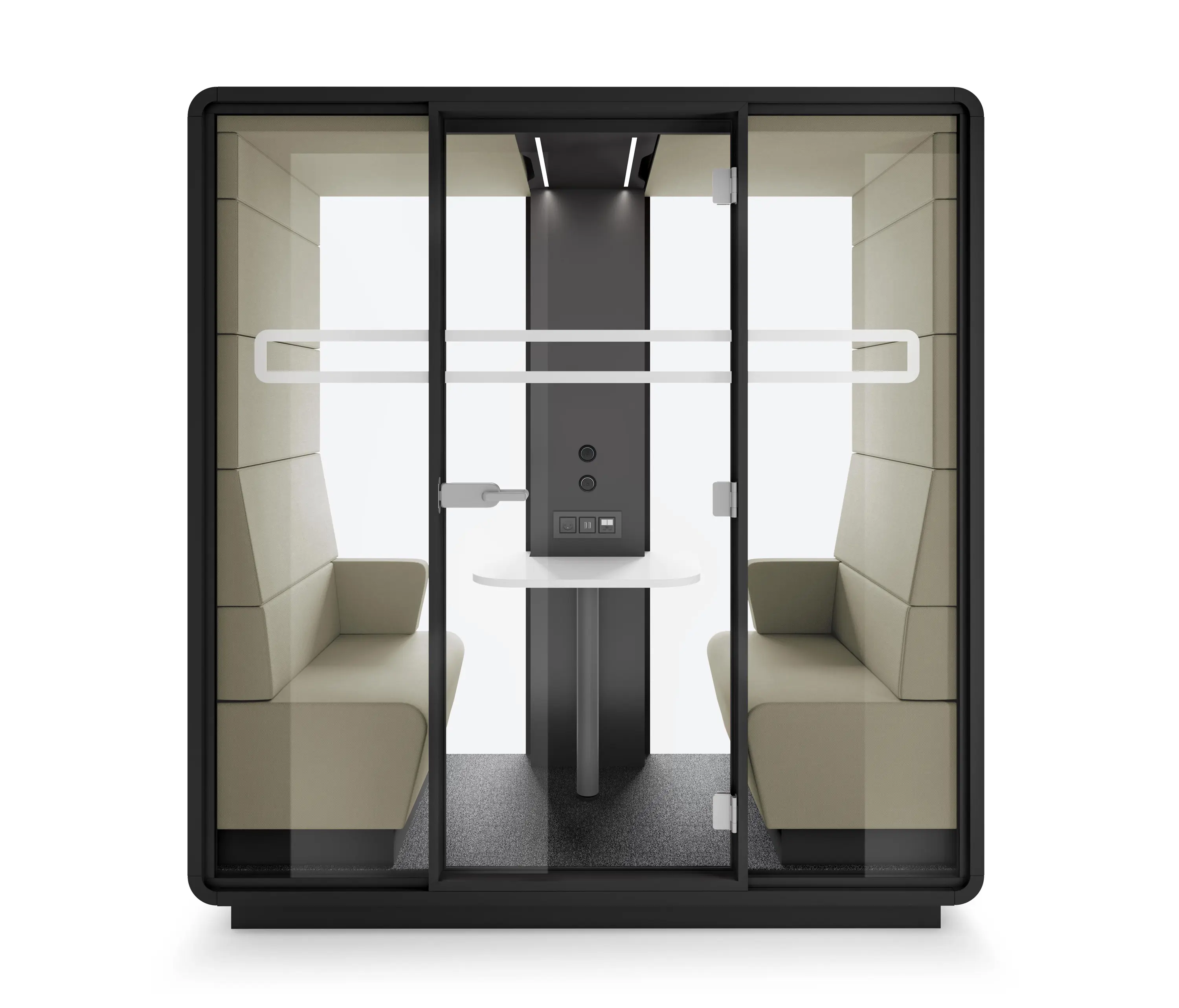 Hushoffice - HushMeet.S | Small Meeting Pod | Biscuit