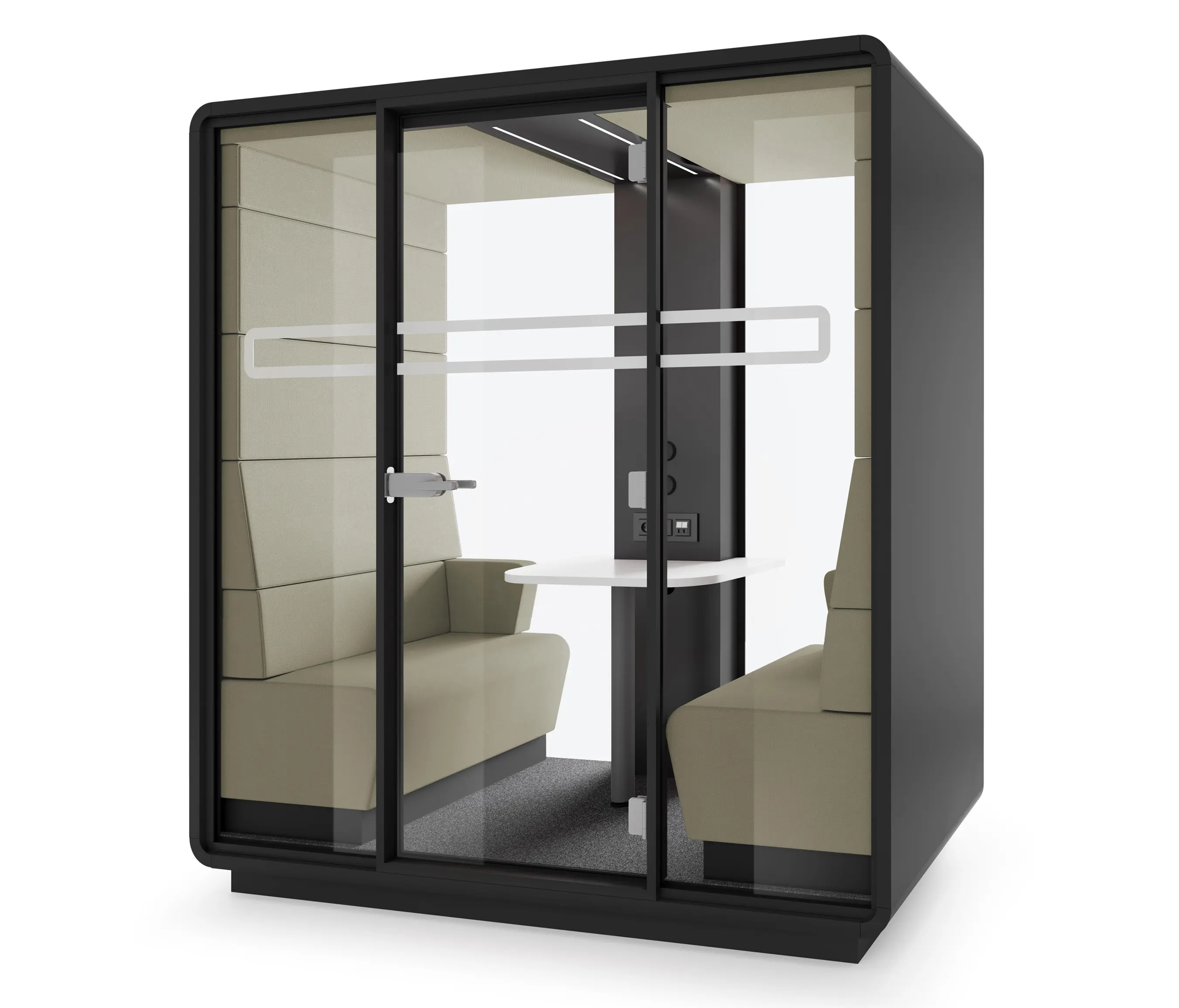 Hushoffice - HushMeet.S | Small Meeting Pod | Biscuit