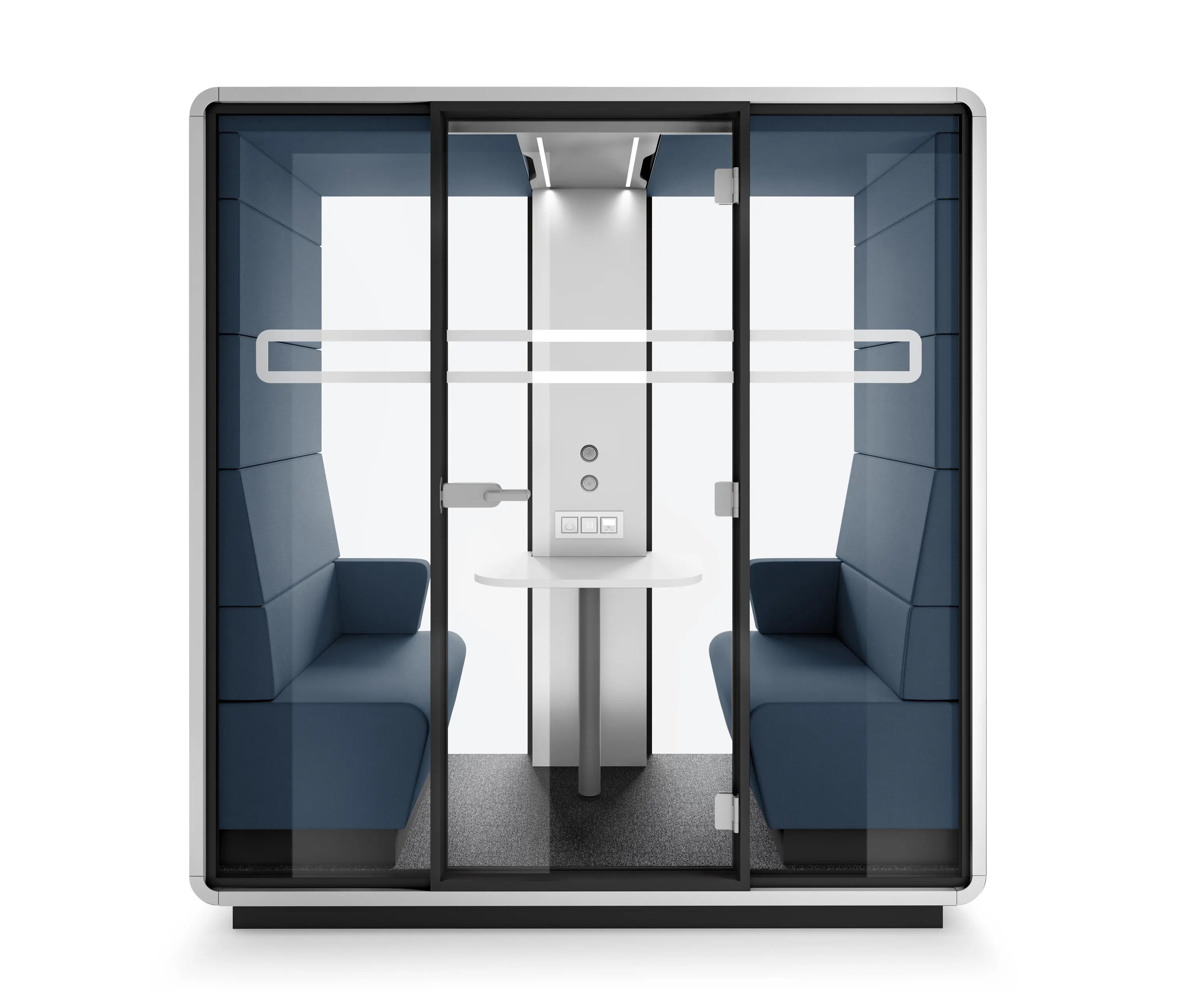Hushoffice - HushMeet.S | Small Meeting Pod | Indigo