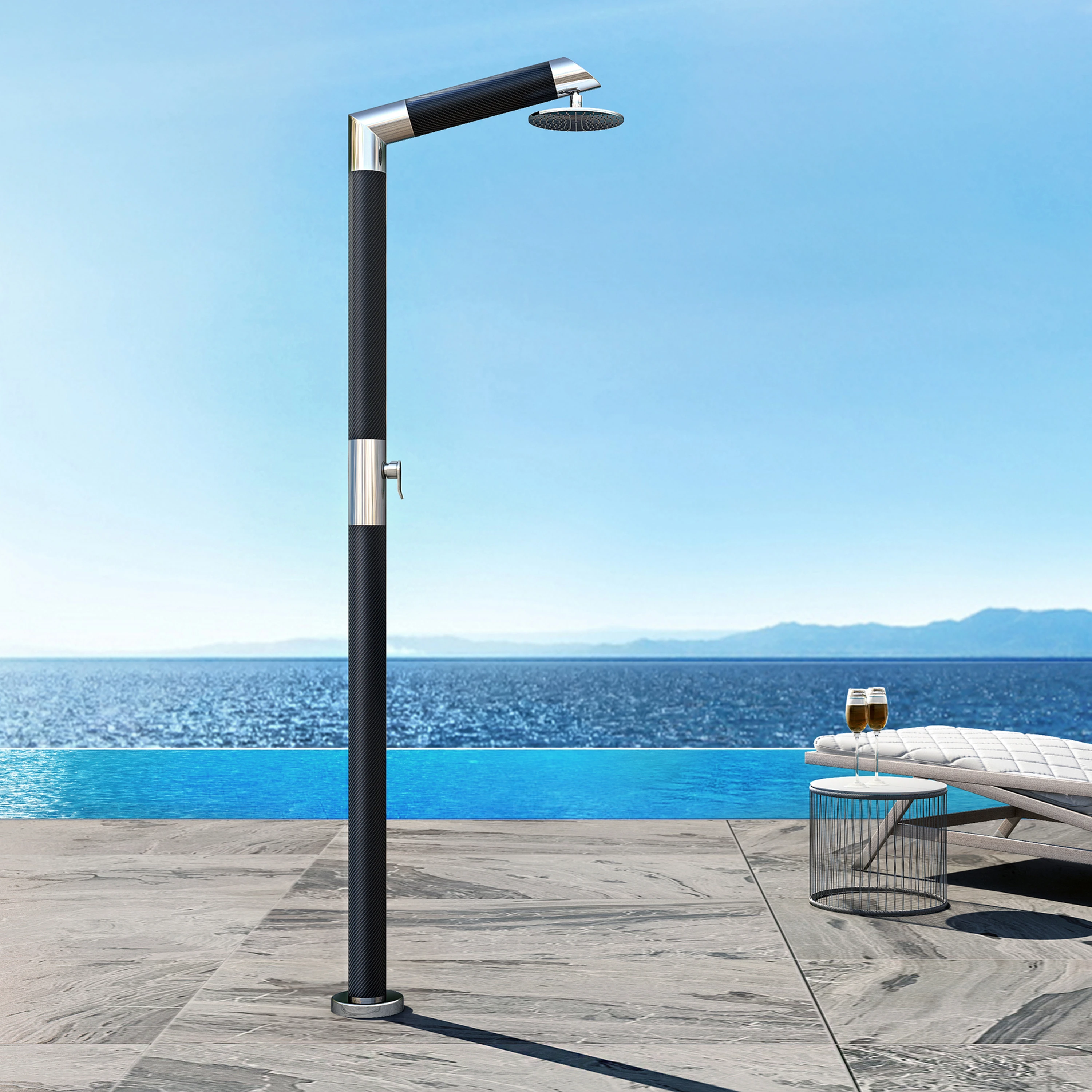 CARBON FIBER OUTDOOR SHOWERS