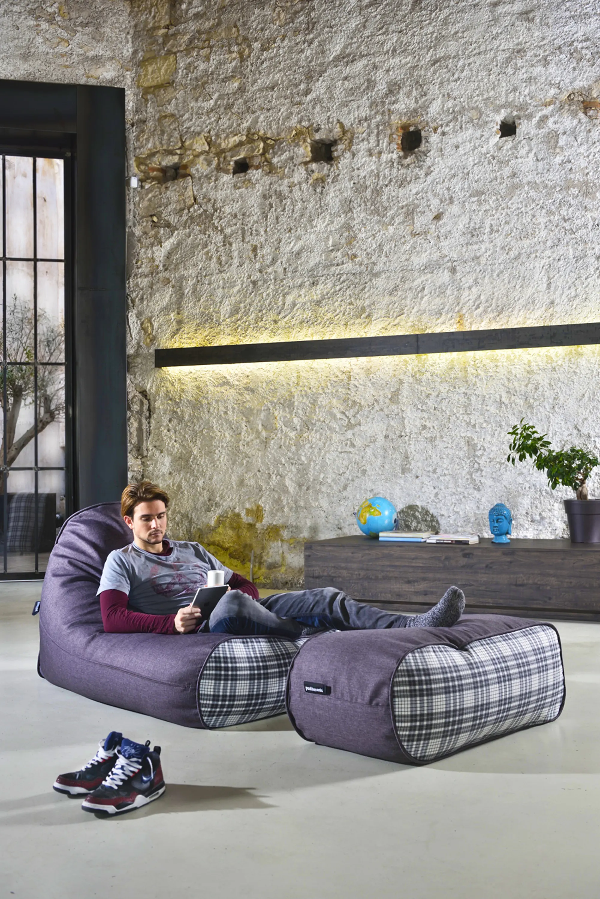 Poufomania - Sunset Pouf Stool | Print