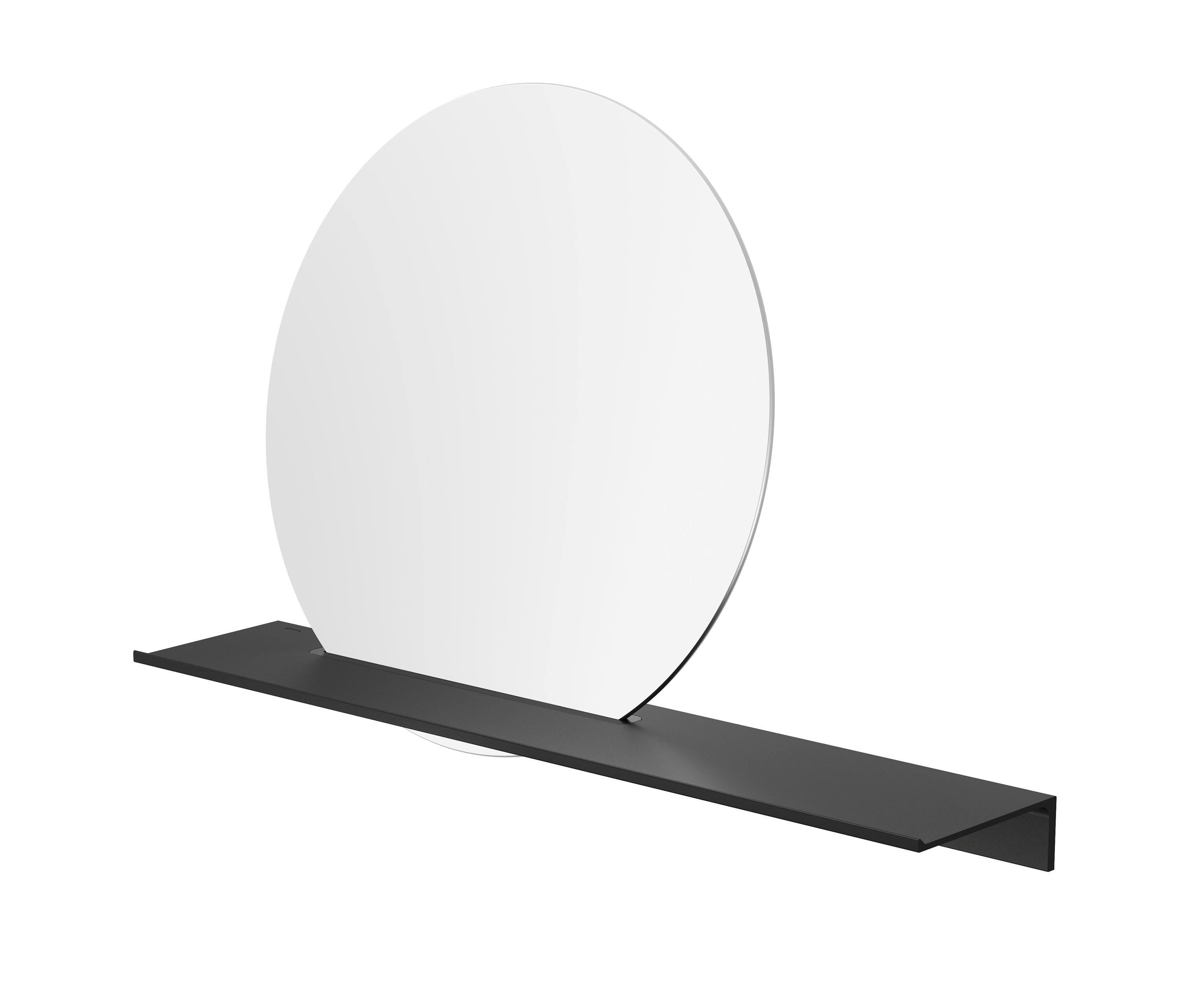Display product Leev | Bathroom shelf 60 cm with mirror Black from manufacturer Geesa