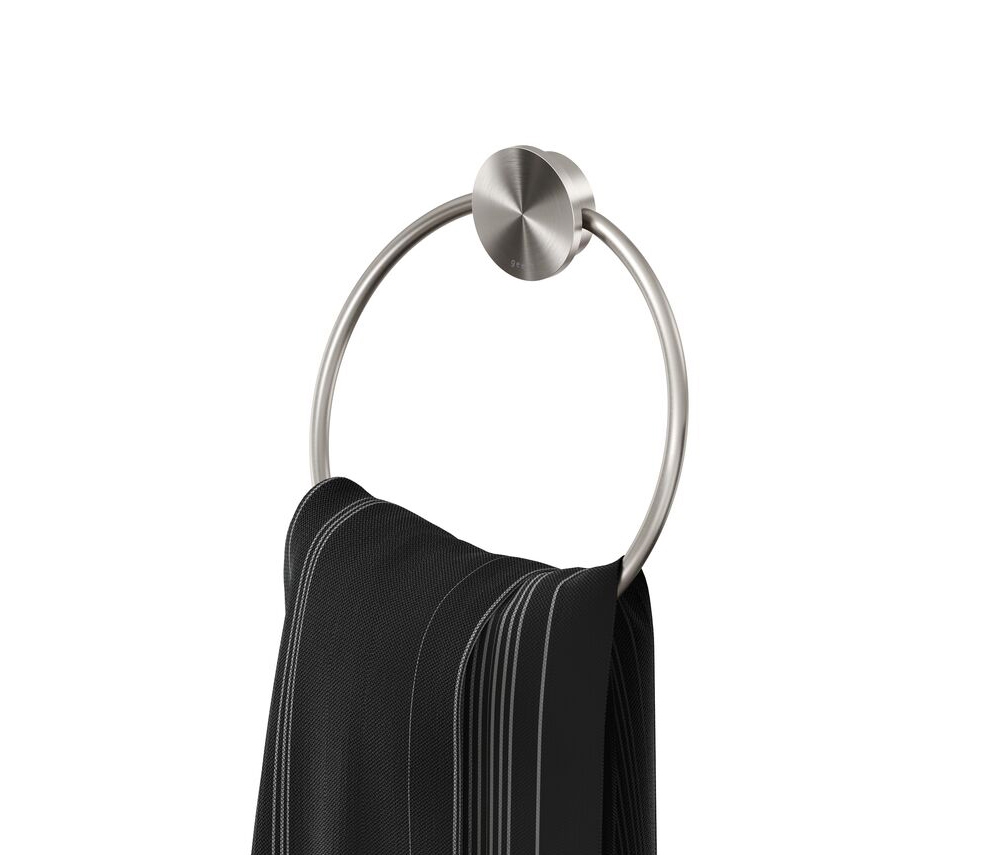 Display product Opal Brushed stainless steel | Towel ring Brushed stainless steel from manufacturer Geesa