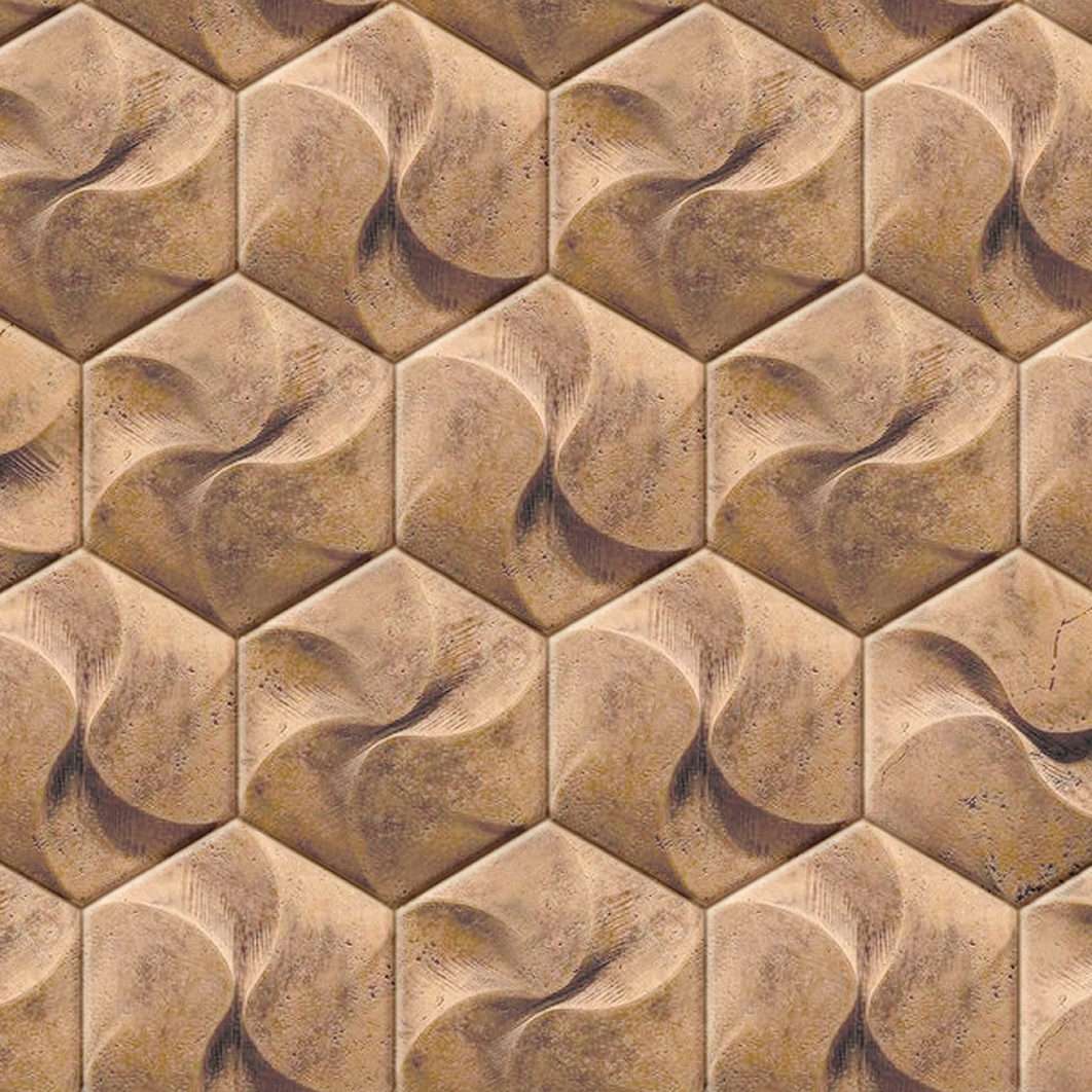Display product Hexagon Wood Swirls from manufacturer Beauflor