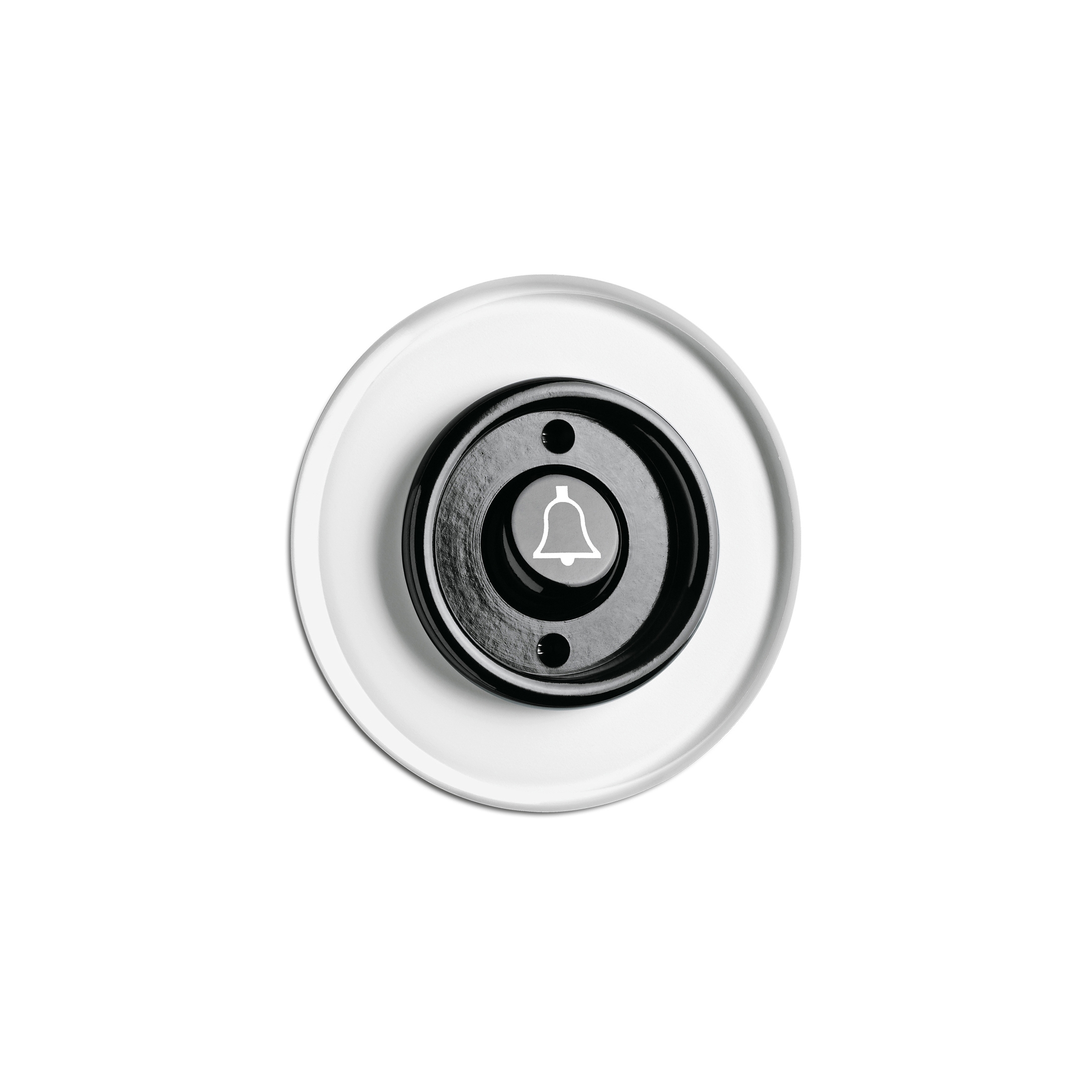 Display product Rocker button  white glass bakelite from manufacturer THPG