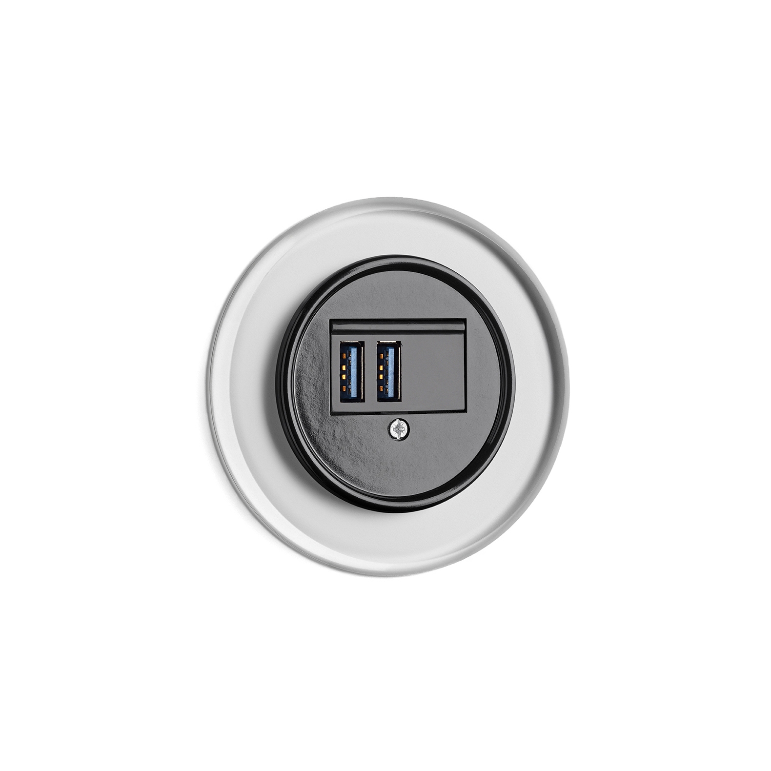 Display product USB charge station white glass bakelite from manufacturer THPG