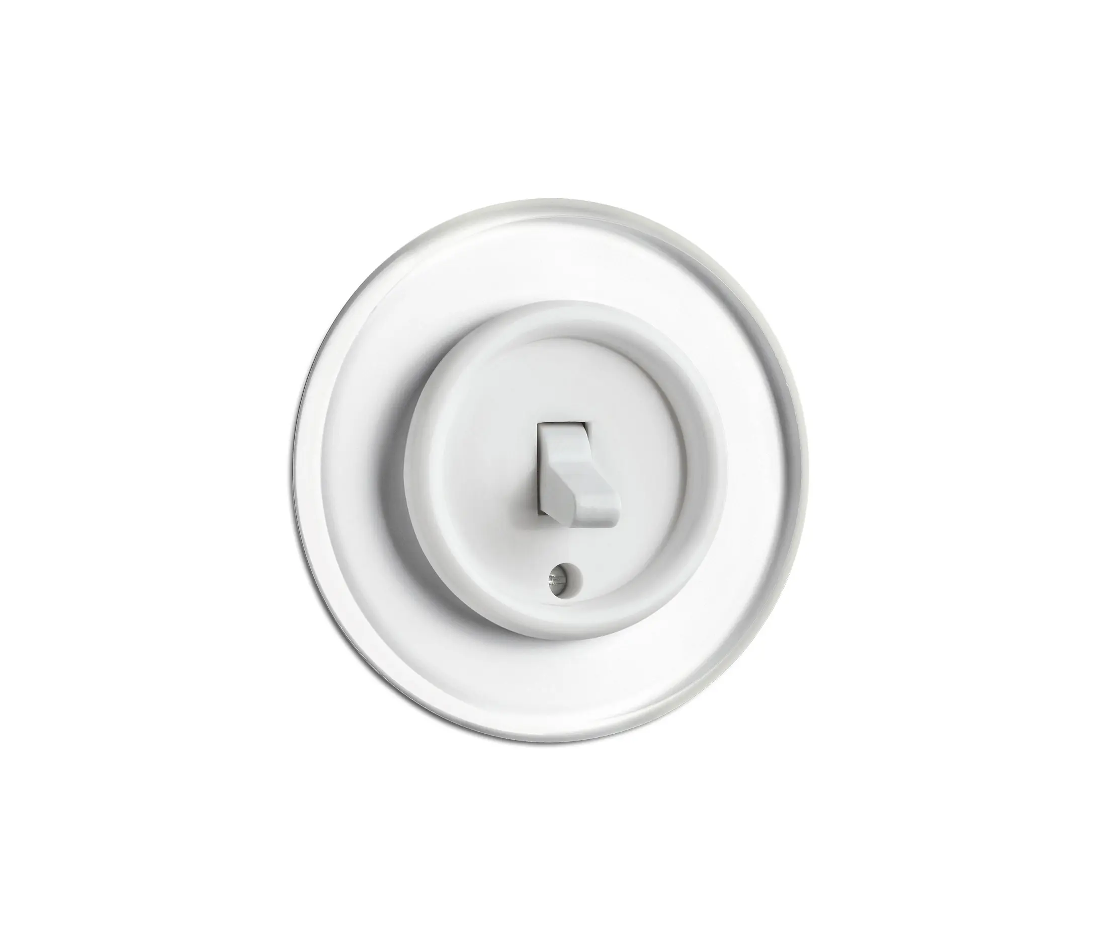 THPG - Toggle switch white glass duroplast