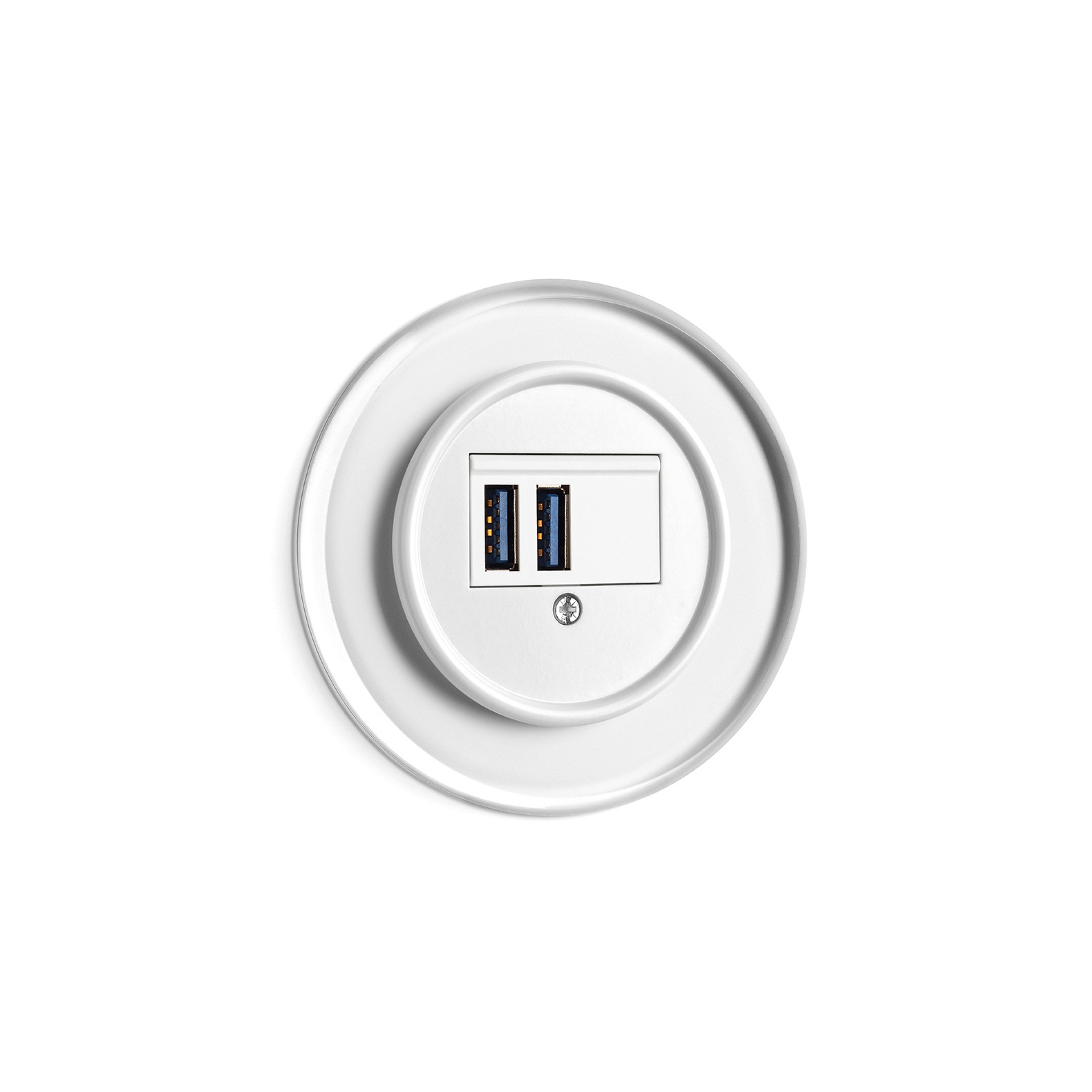 Display product USB charge station white glass duroplast from manufacturer THPG