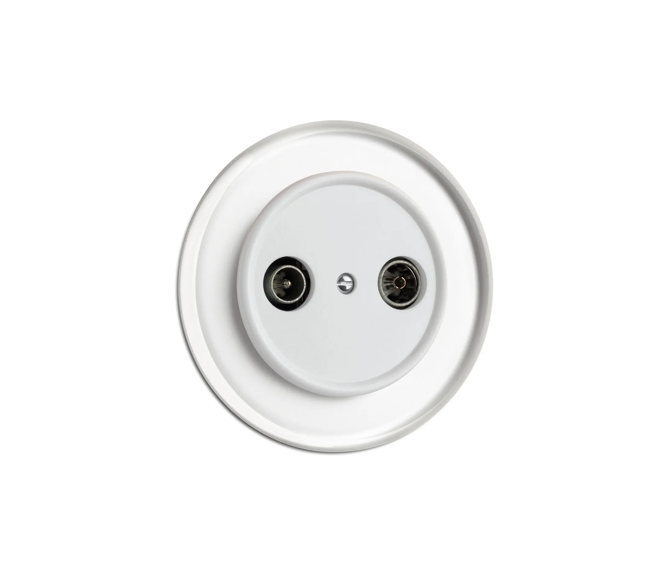 THPG - Antenna outlet cable white glass duroplast