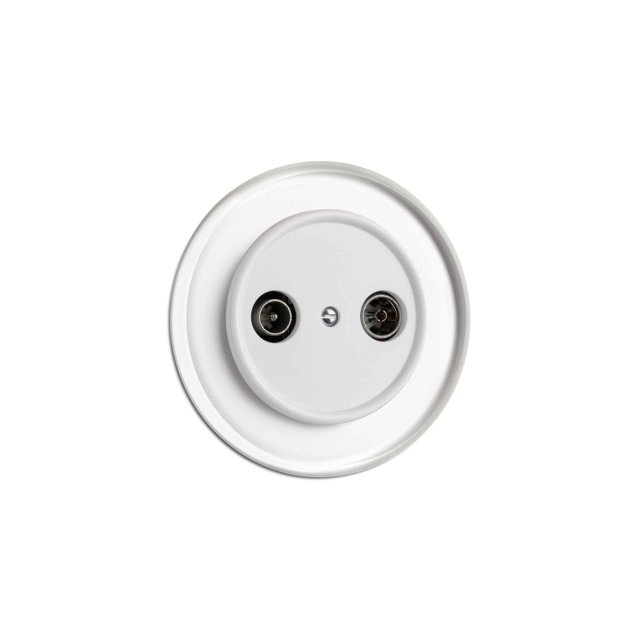 Afficher le produit Antenna outlet cable white glass duroplast du fabricant THPG