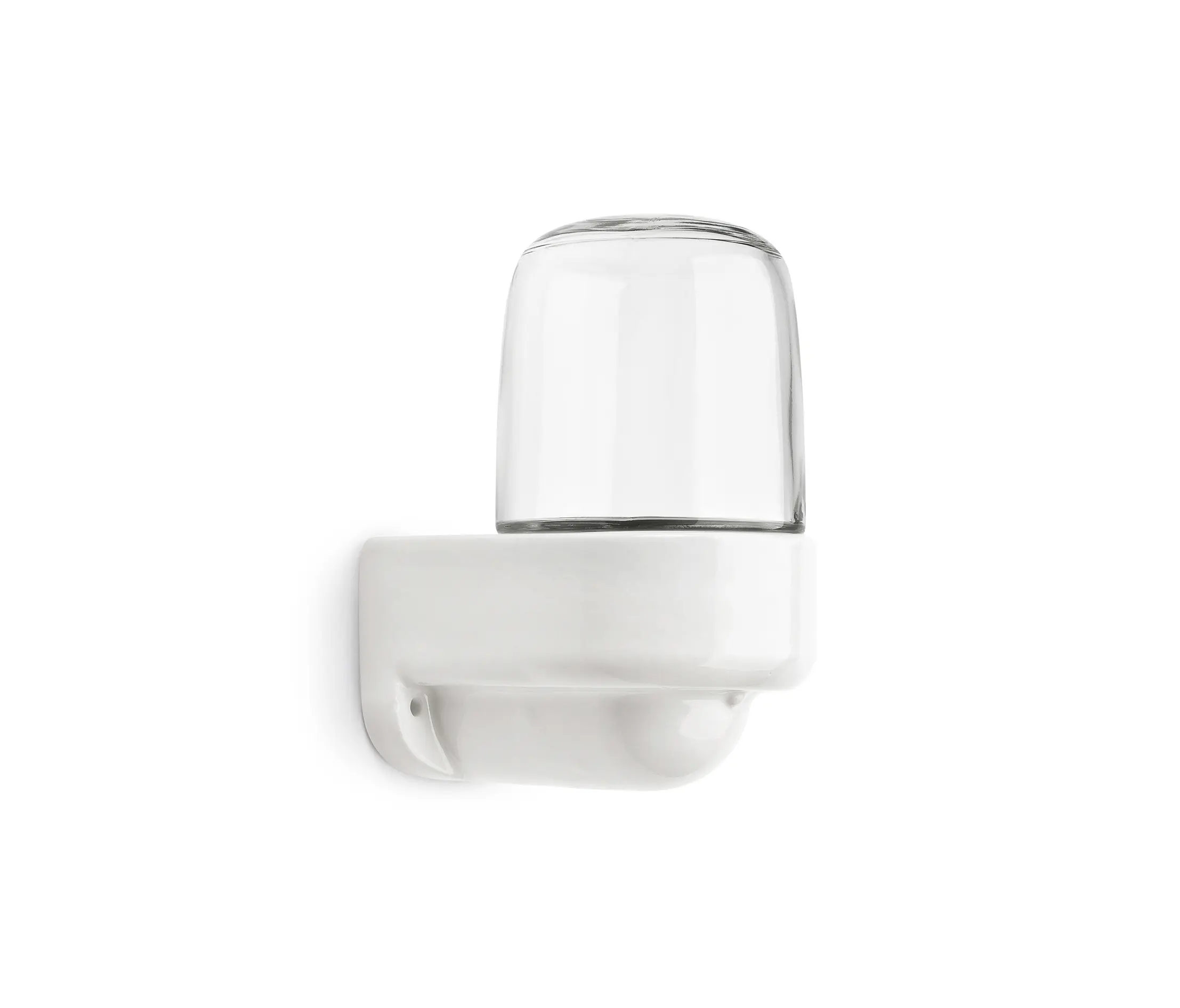 THPG - Linder Sauna - Clear glass wall lamp with fixed arm