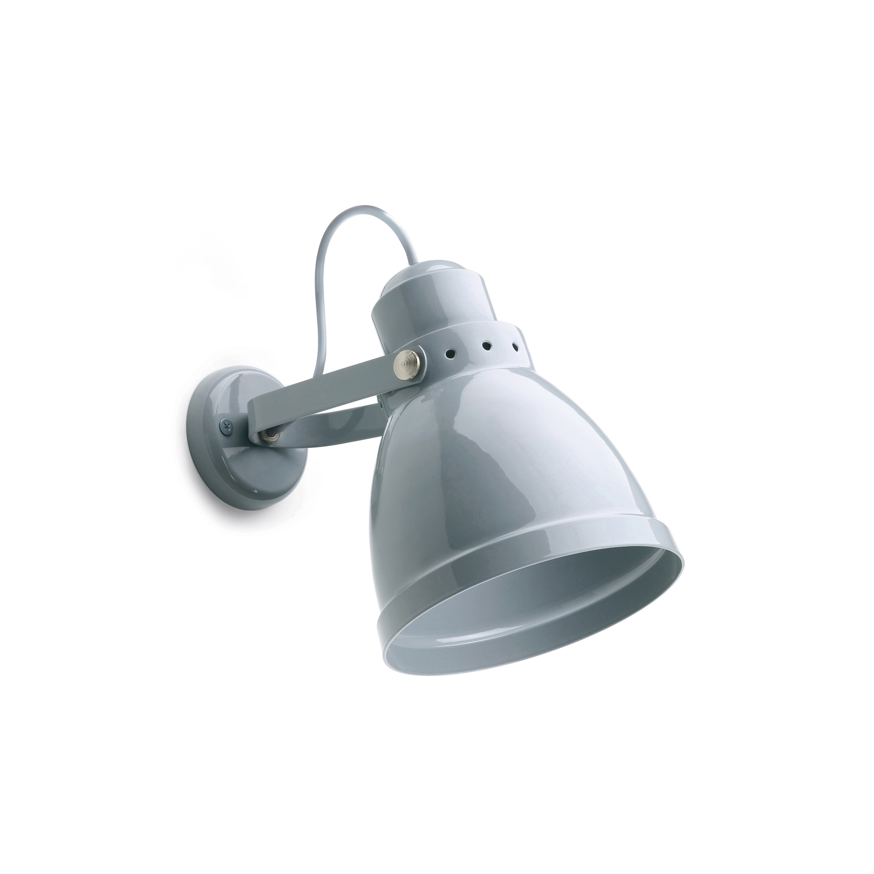Steel wall lamp large blue-gray