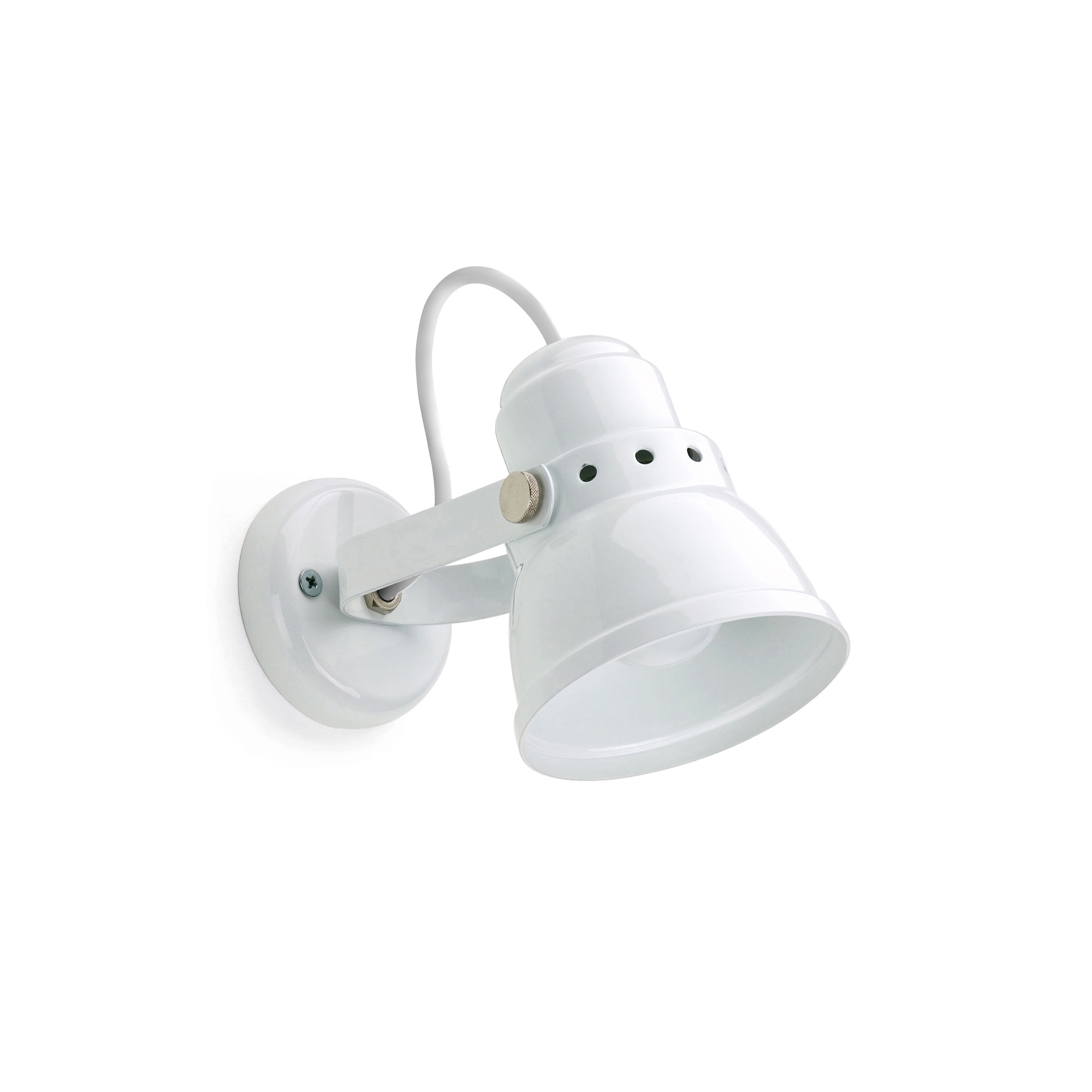 Afficher le produit Steel wall lamp small white du fabricant THPG
