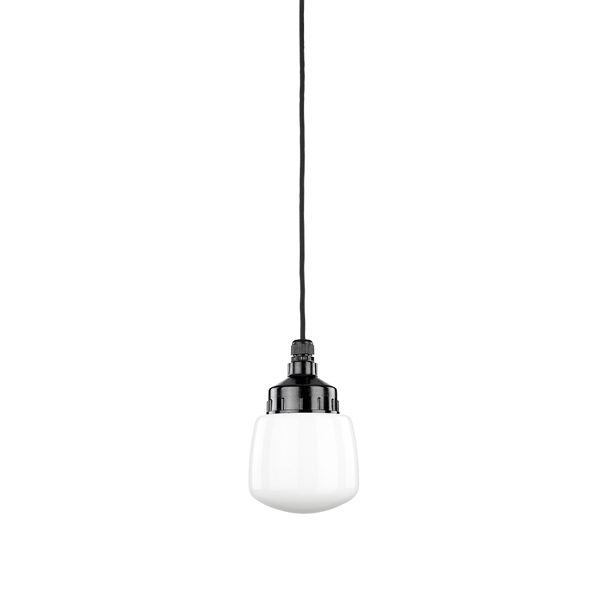 Afficher le produit Pendant lamp Bakelite opal glass, cone du fabricant THPG