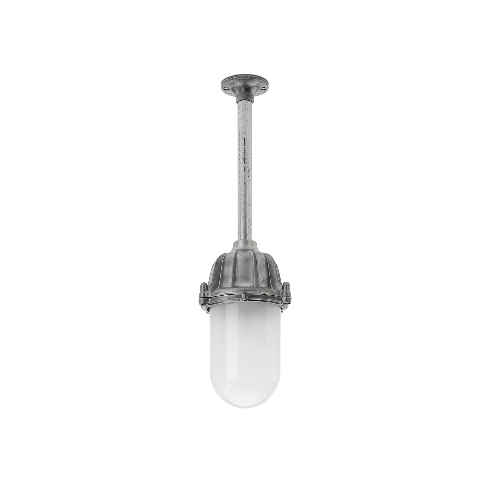 Afficher le produit Ceiling lamp - cast aluminium with tube, frosted glass du fabricant THPG