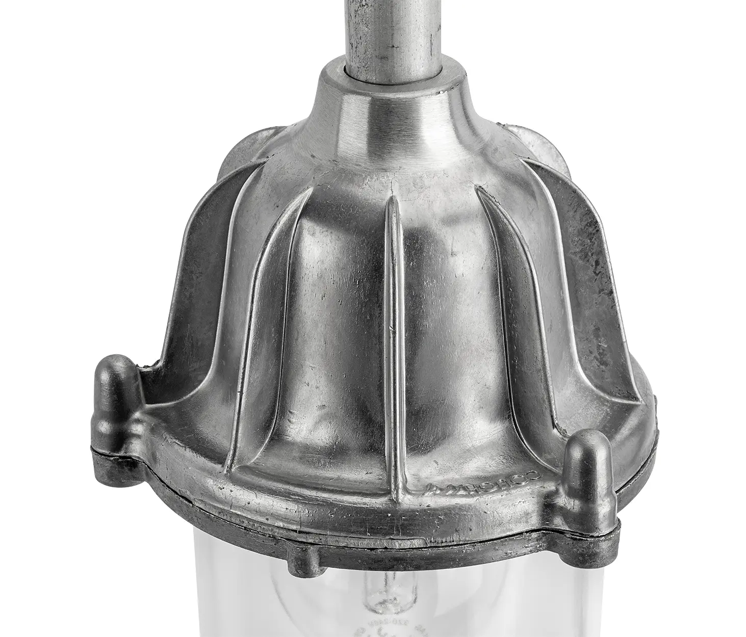 THPG - Wandleuchte Aluminiumguss mit Schwanenhals, Glaskolben klar