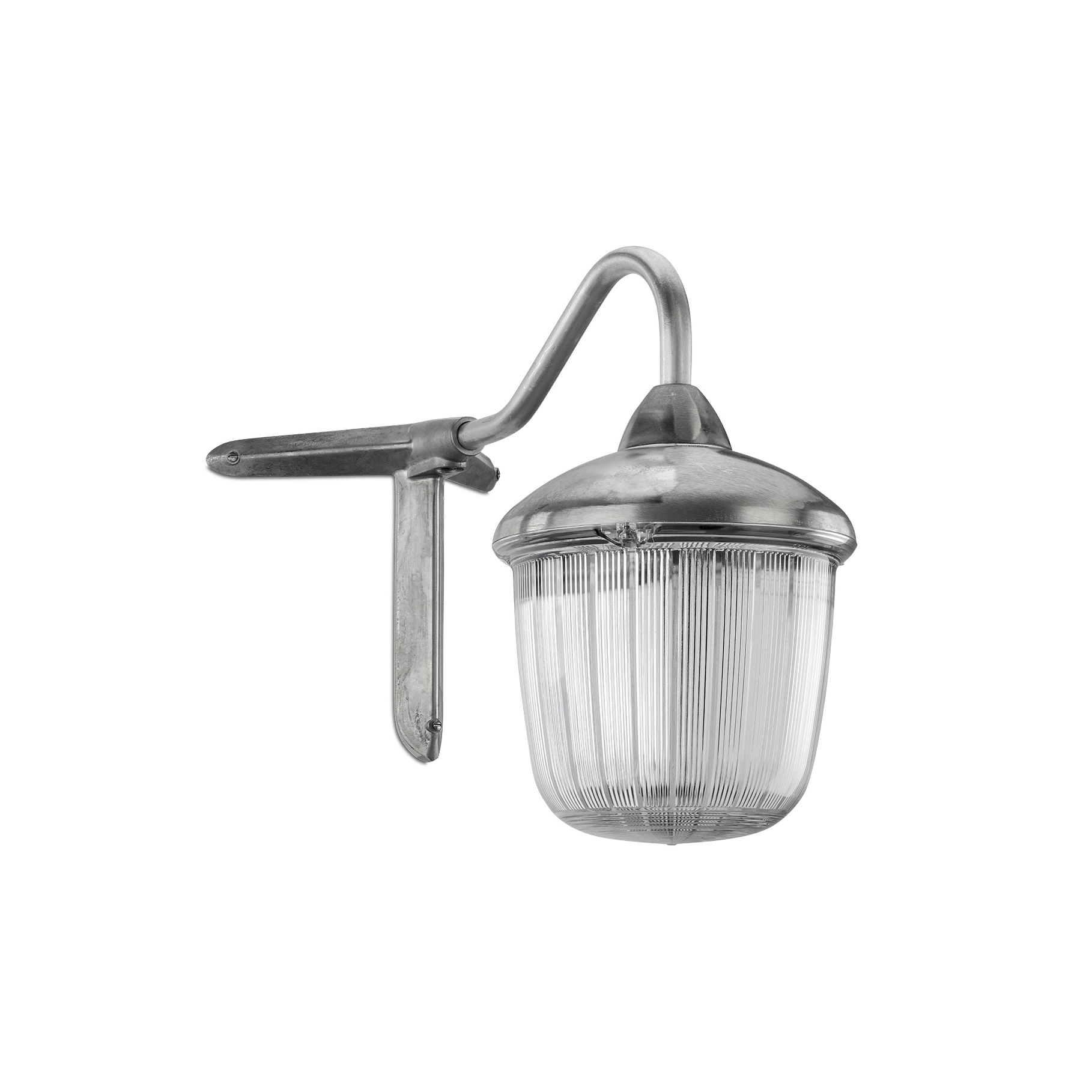 Afficher le produit Large wall lamp - cast aluminium with swan neck with corner bracket du fabricant THPG