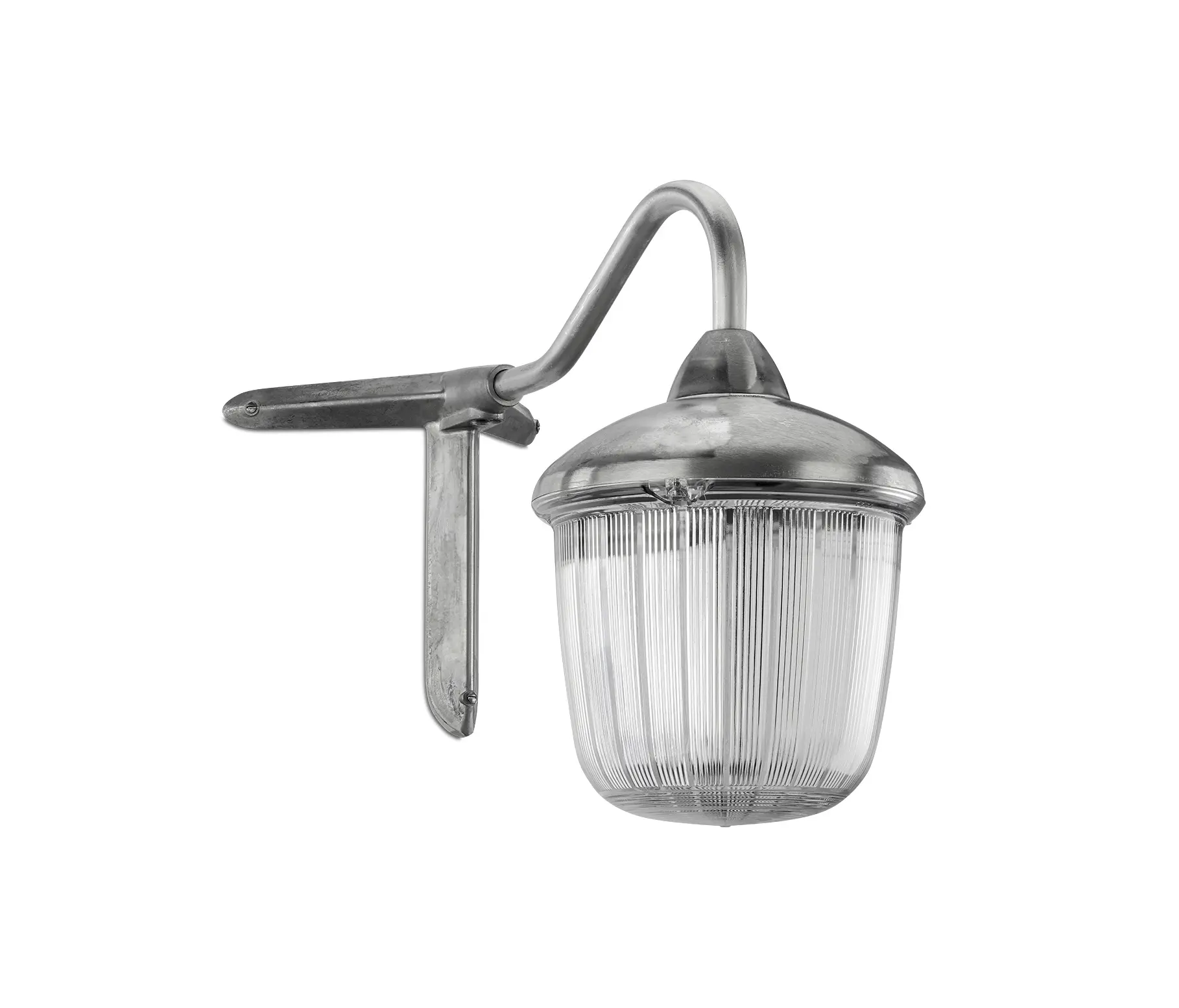 THPG - Large wall lamp - cast aluminium with swan neck with corner bracket