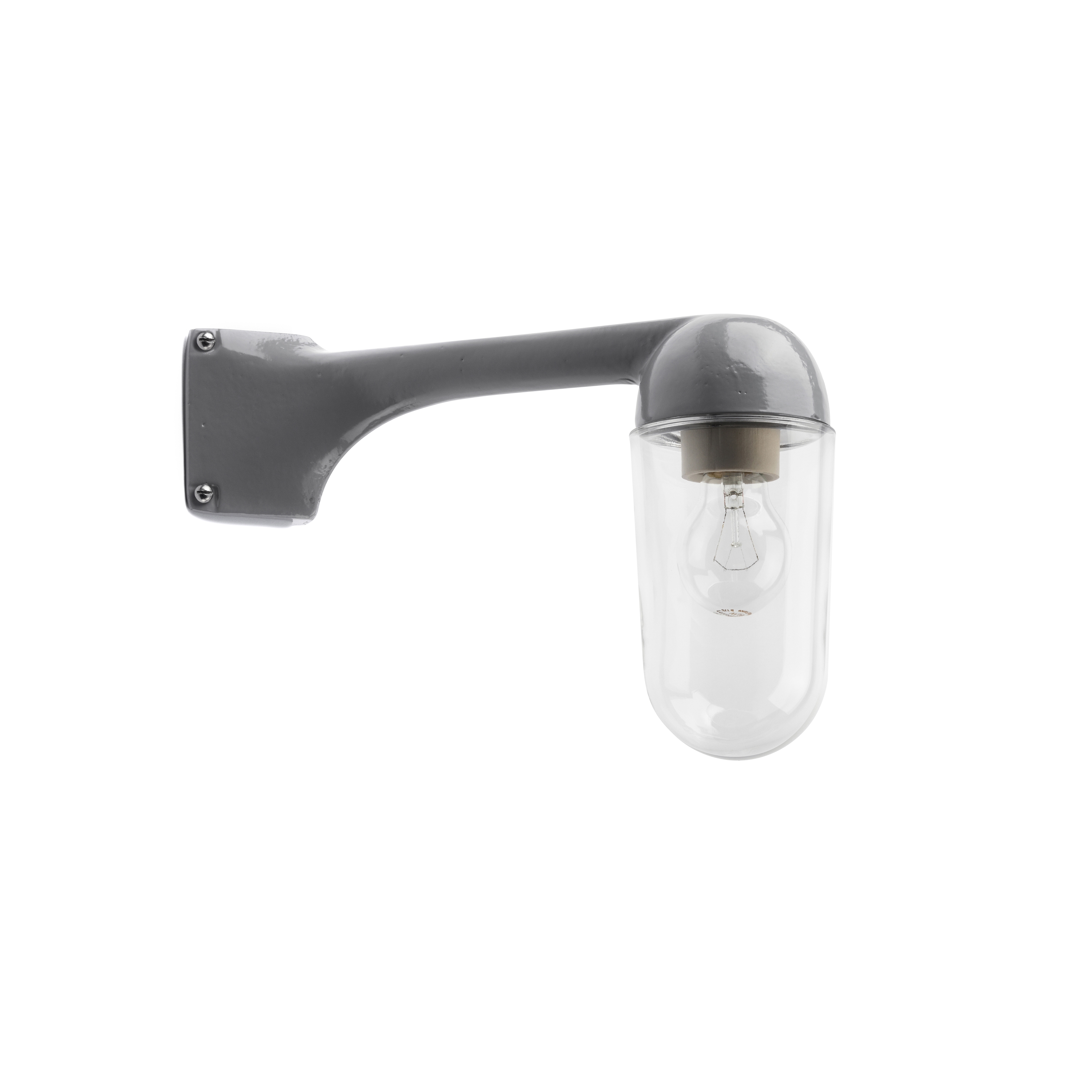 Afficher le produit Wall-mounted, cast aluminium lamp, corner mounting 90 degrees grey du fabricant THPG