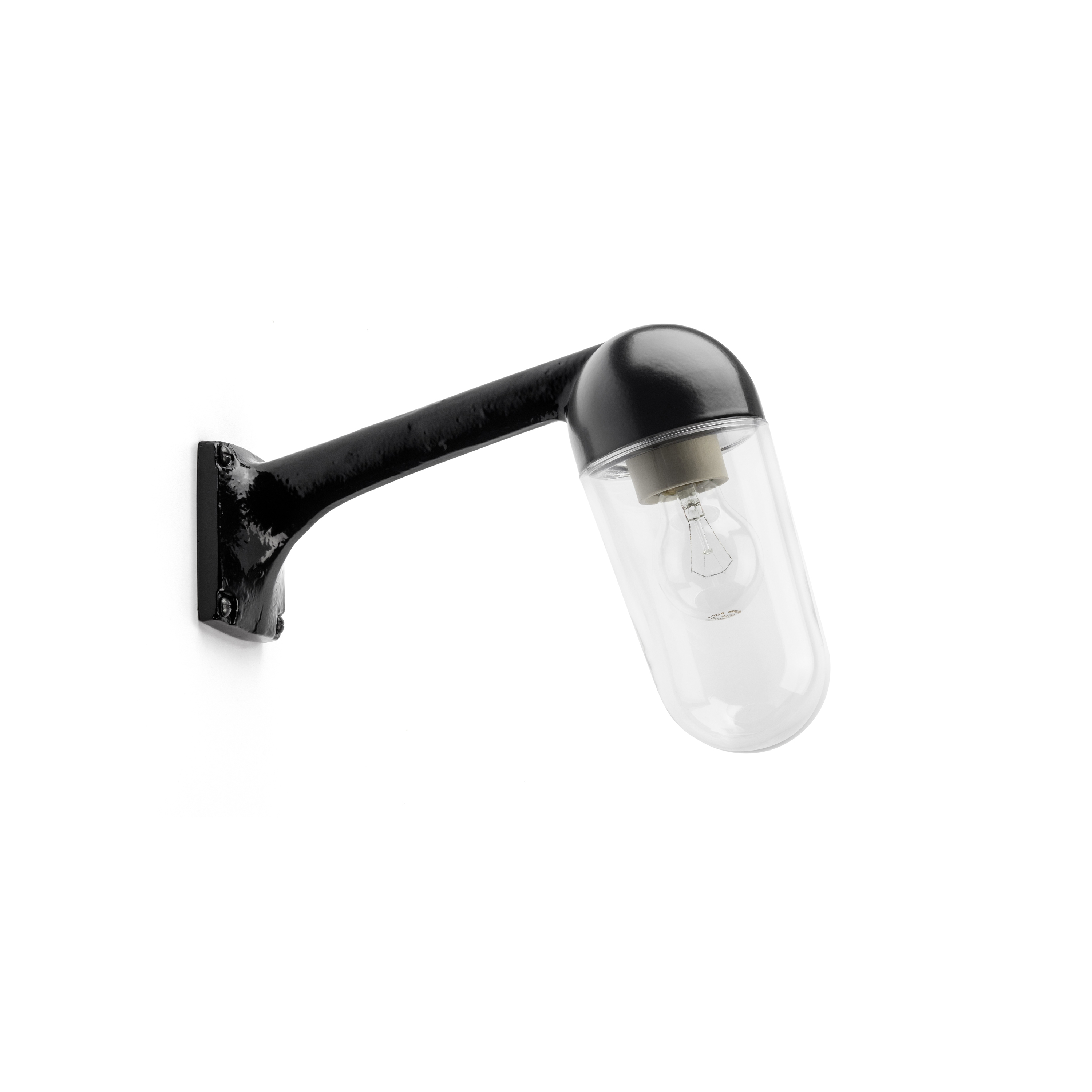 Afficher le produit Wall-mounted, cast aluminium lamp 80 degrees black du fabricant THPG