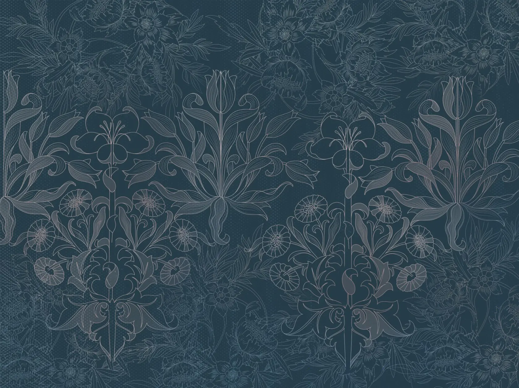 Officinarkitettura - Déco | Flower Fantasy Blue