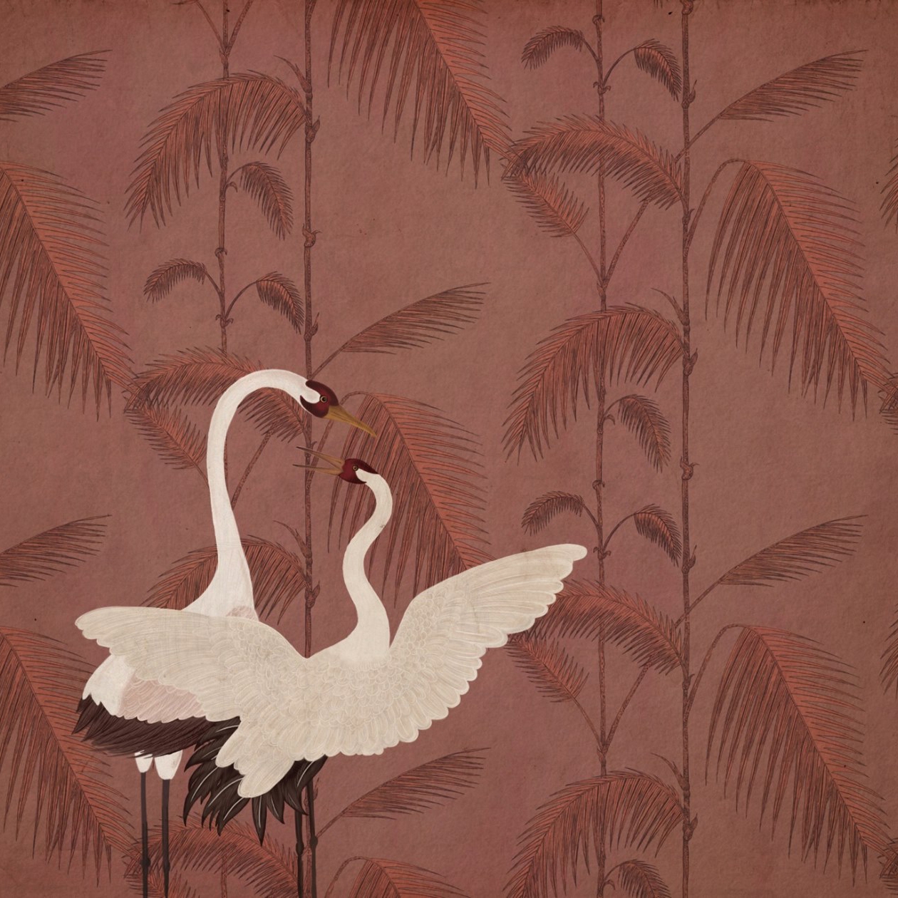 Nature | Palms and Birds Pink