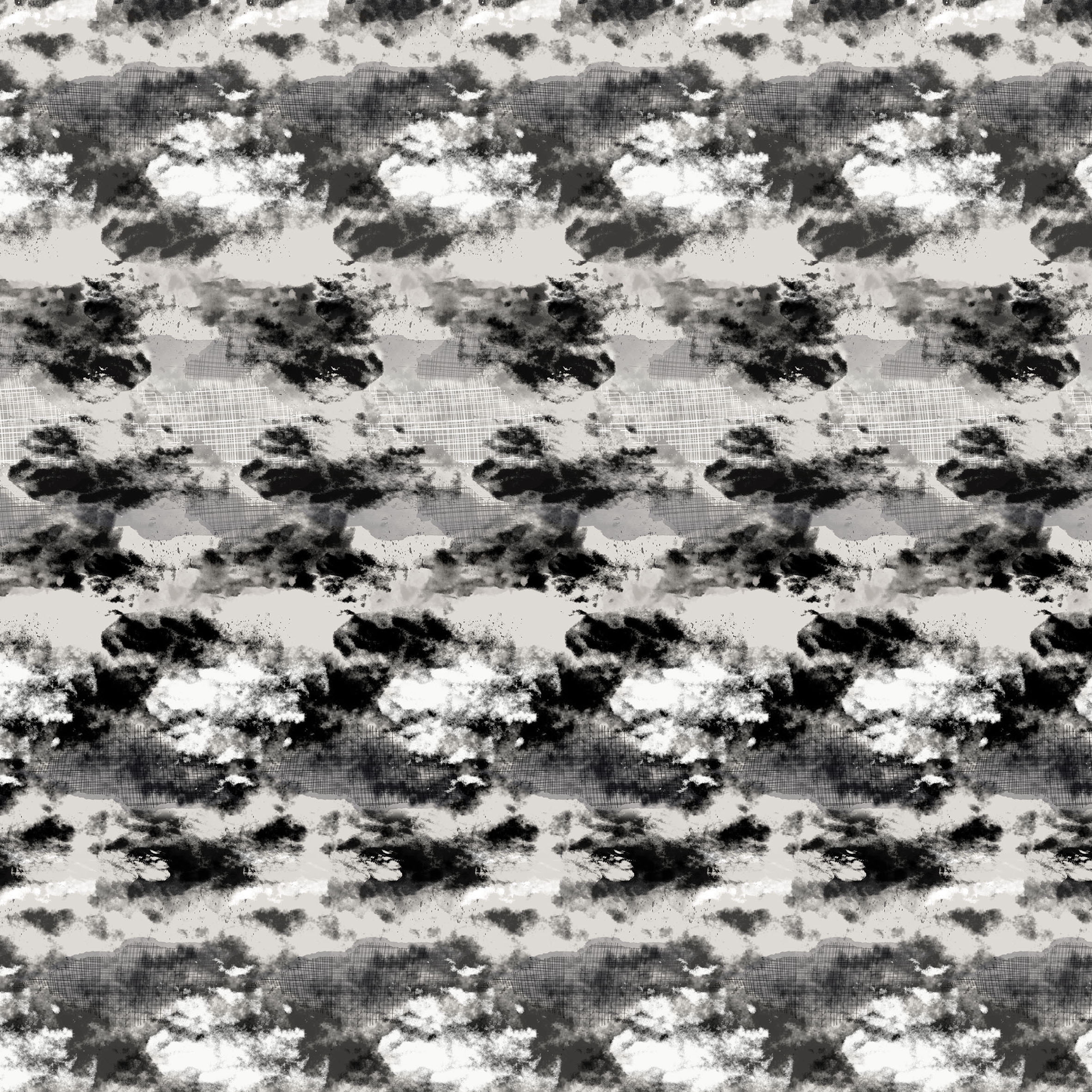 Pattern design | Clouds Black