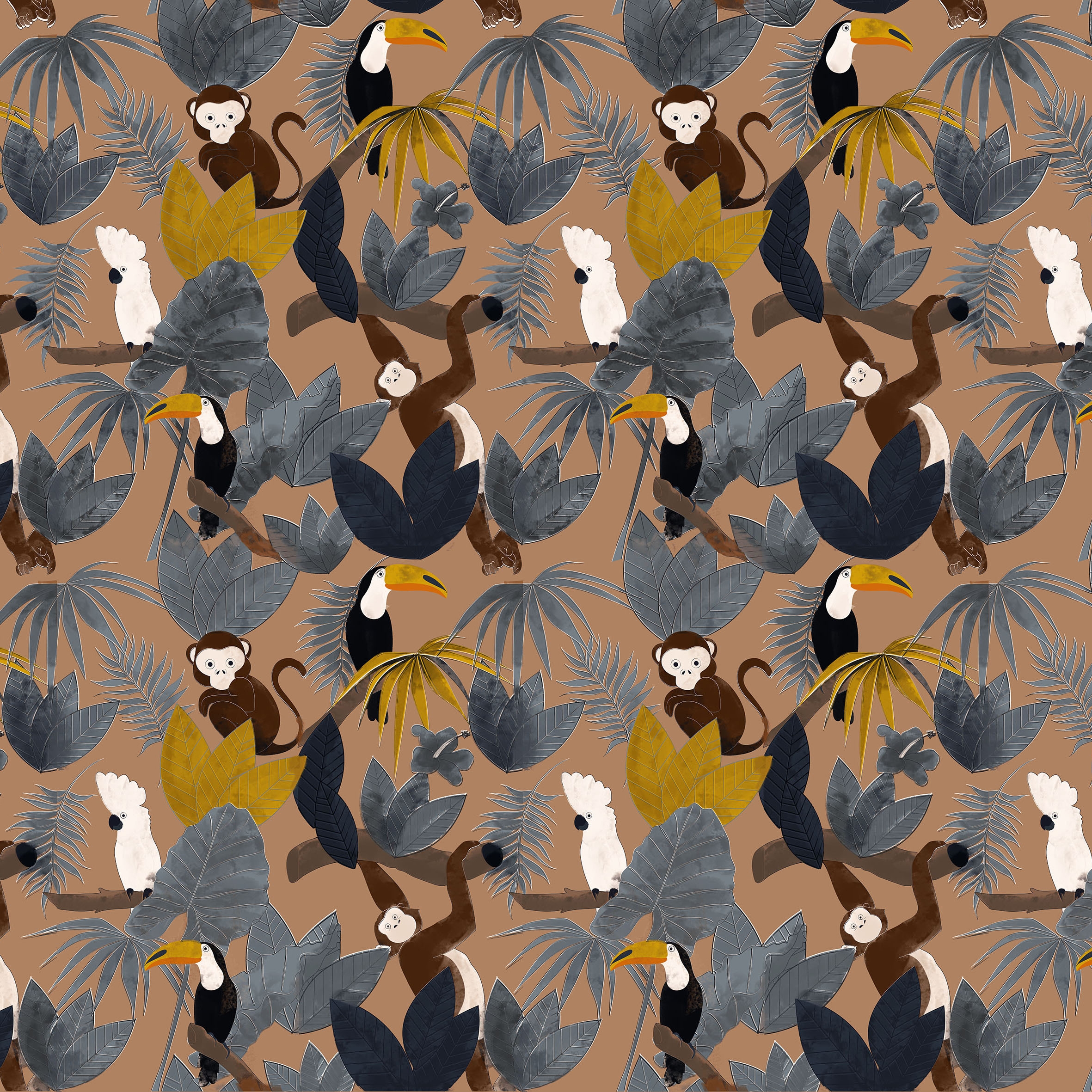 Pattern design | Jungle Naif Cachi