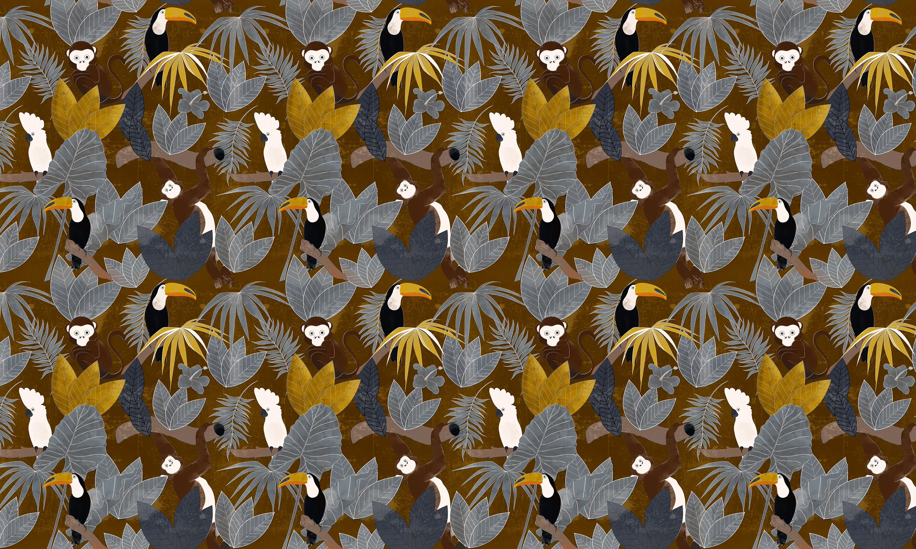 Officinarkitettura - Pattern design | Jungle Naif Gold